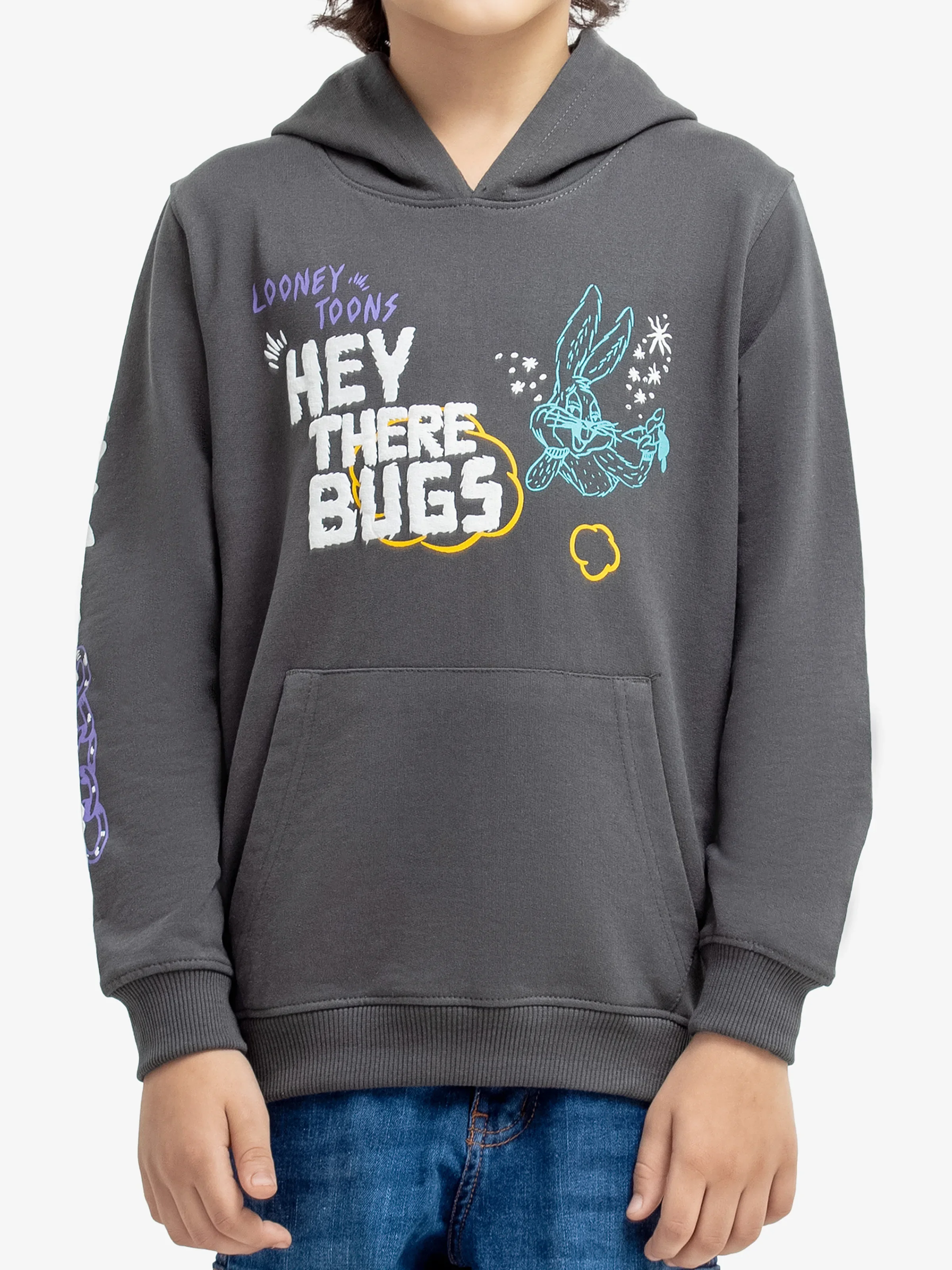 Boy's Dark Grey Hoodie - EBTH24-003 - Image 3