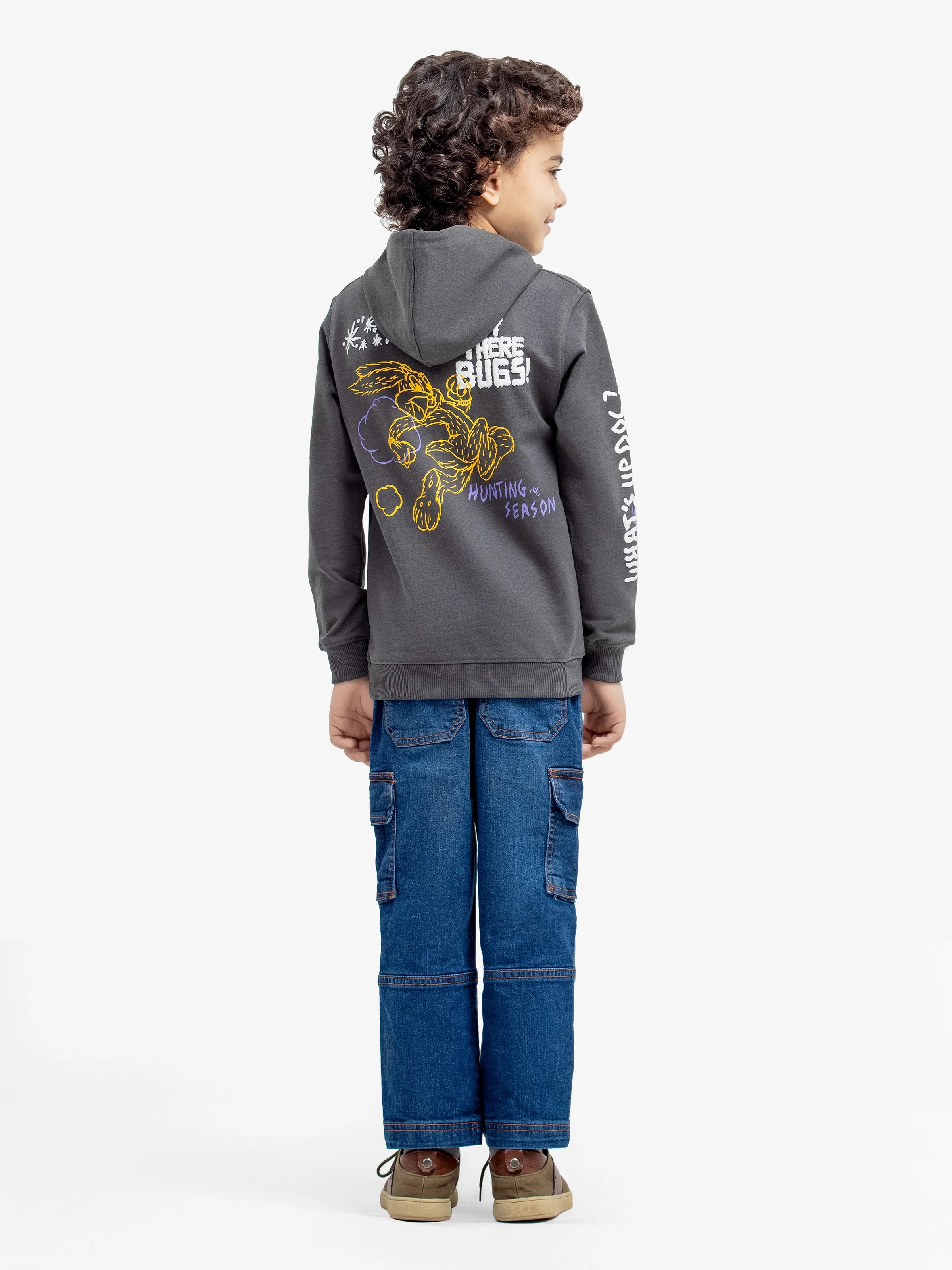 Boy's Dark Grey Hoodie - EBTH24-003 - Image 5