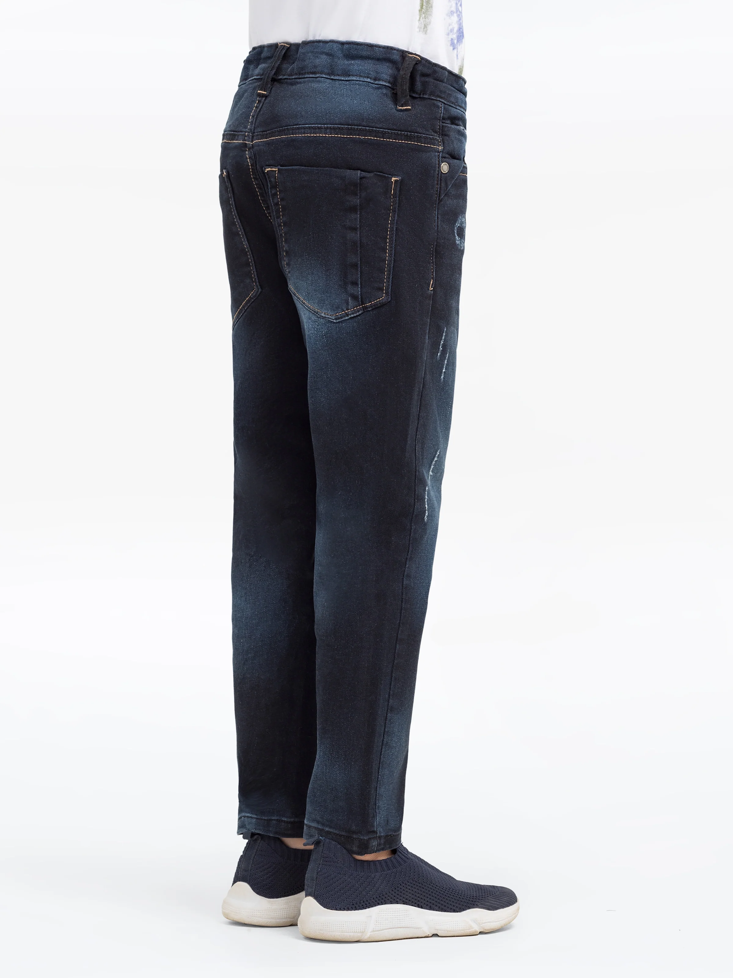 Boy's Dark Navy Denim Pant - EBBDP5-004 - Image 4