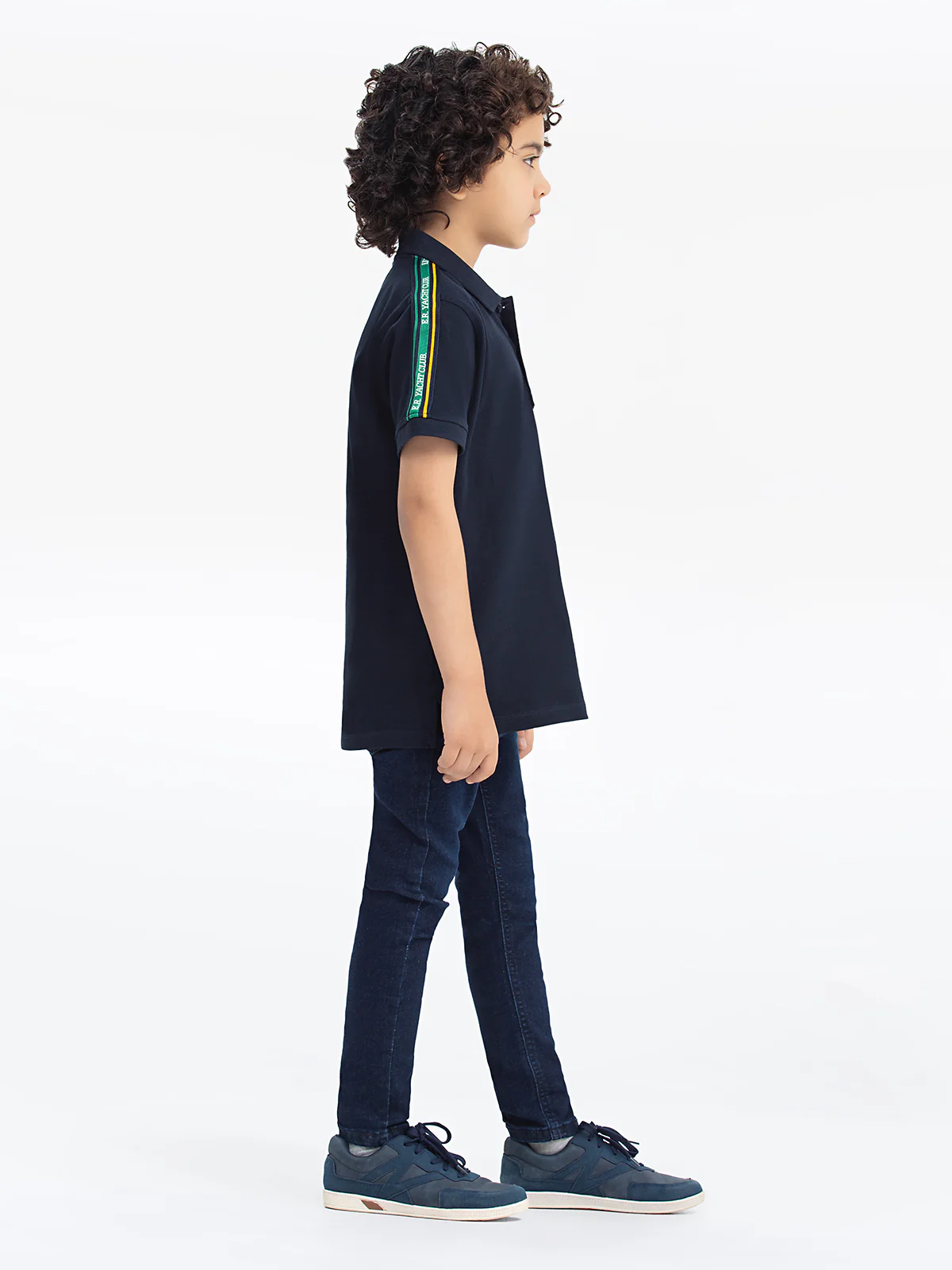 Boy's Dark Navy Polo Shirt - EBTPS24-009 - Image 5