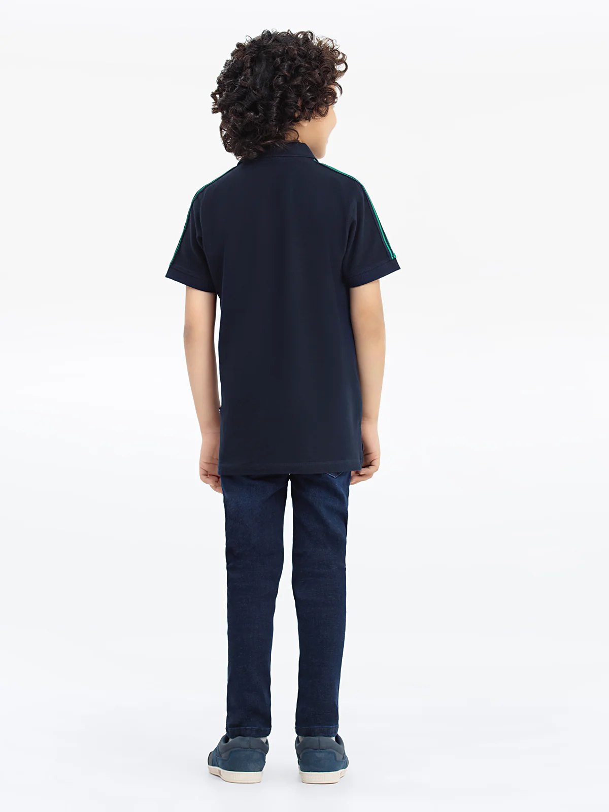 Boy's Dark Navy Polo Shirt - EBTPS24-009 - Image 6