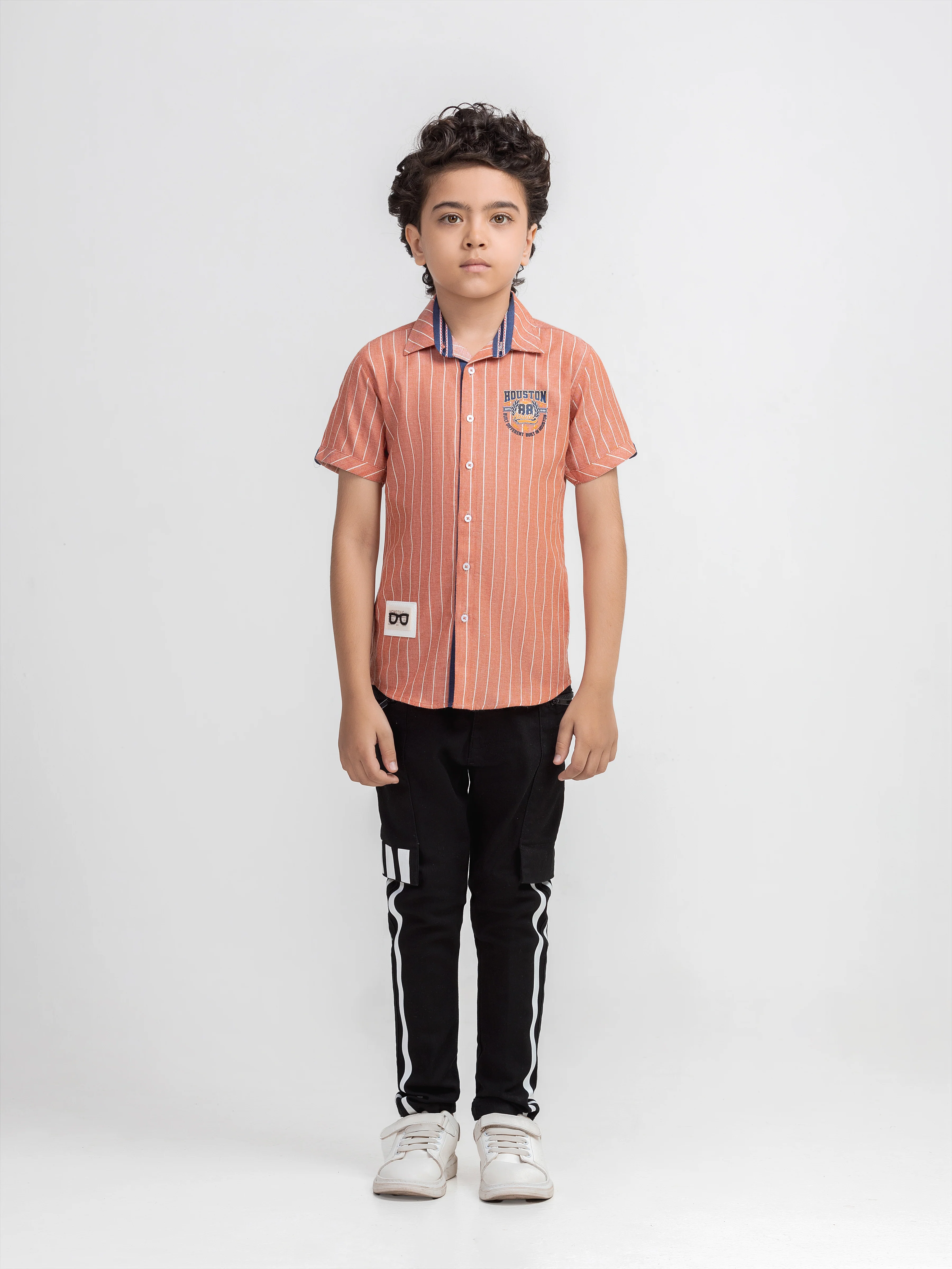 Boy's Dark Peach Shirt - EBTSH6-27706 - Image 2