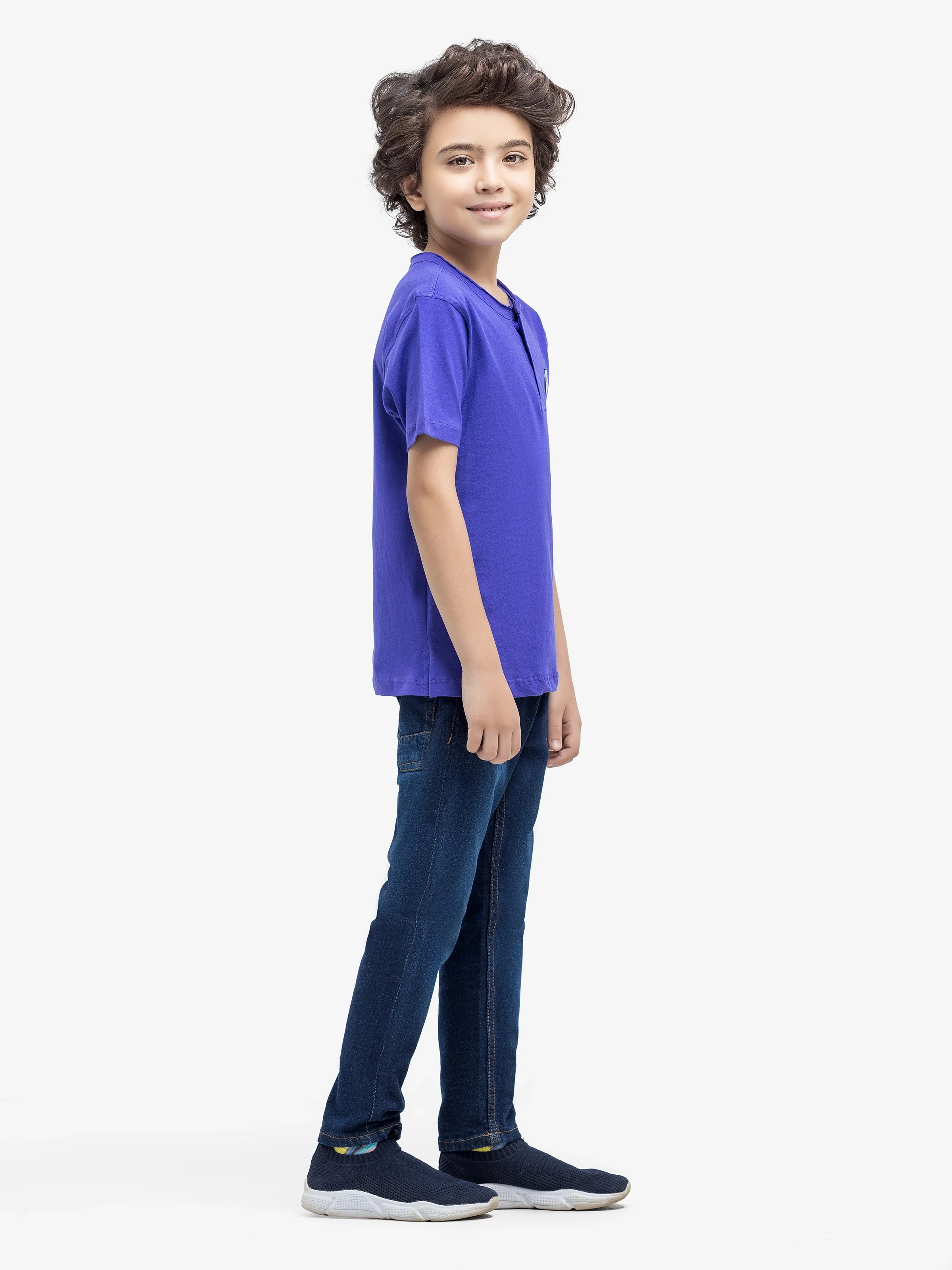 Boy's Dark Purple T-Shirt - EBTTSH24-012 - Image 4