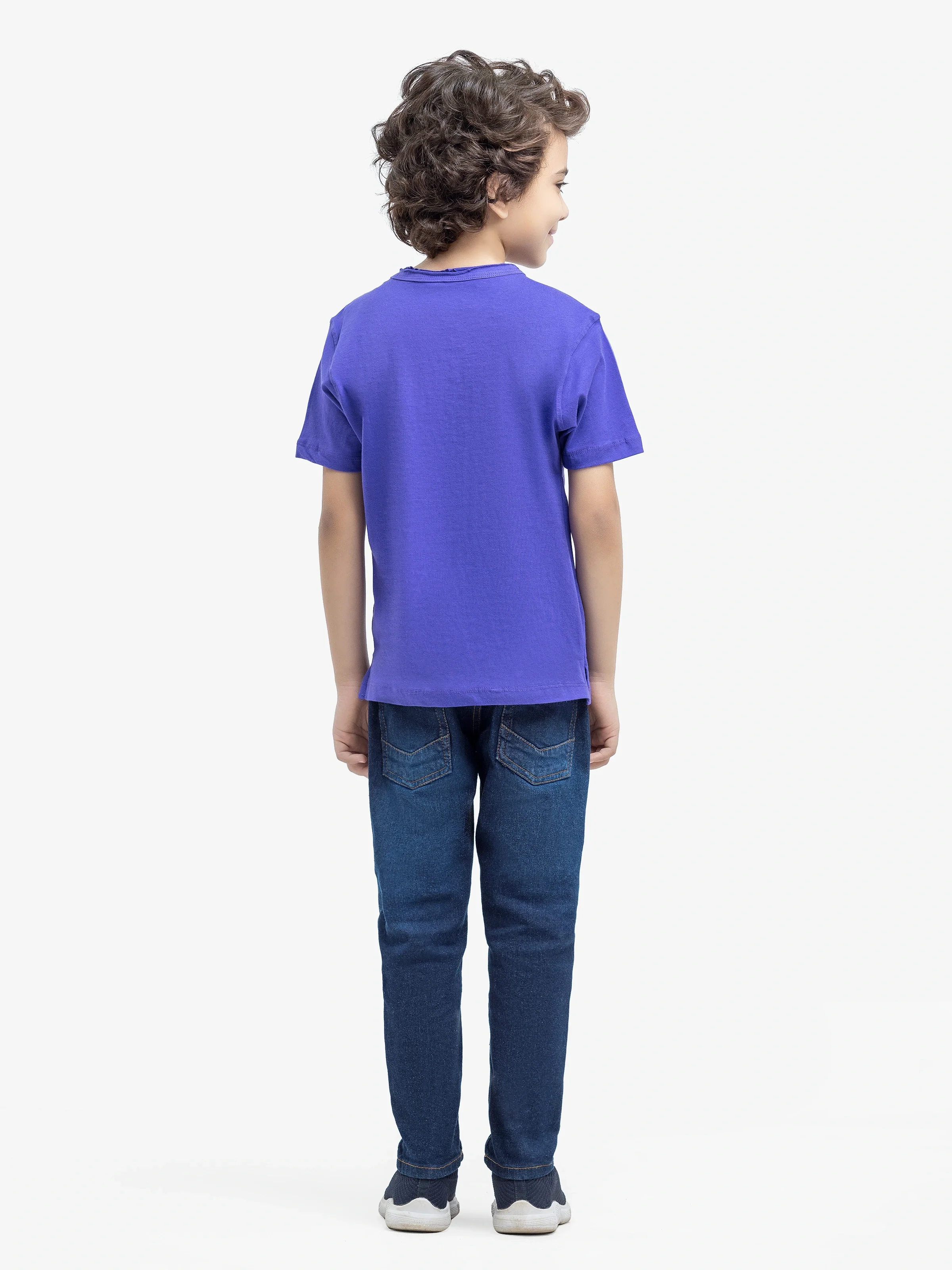 Boy's Dark Purple T-Shirt - EBTTSH24-012 - Image 5