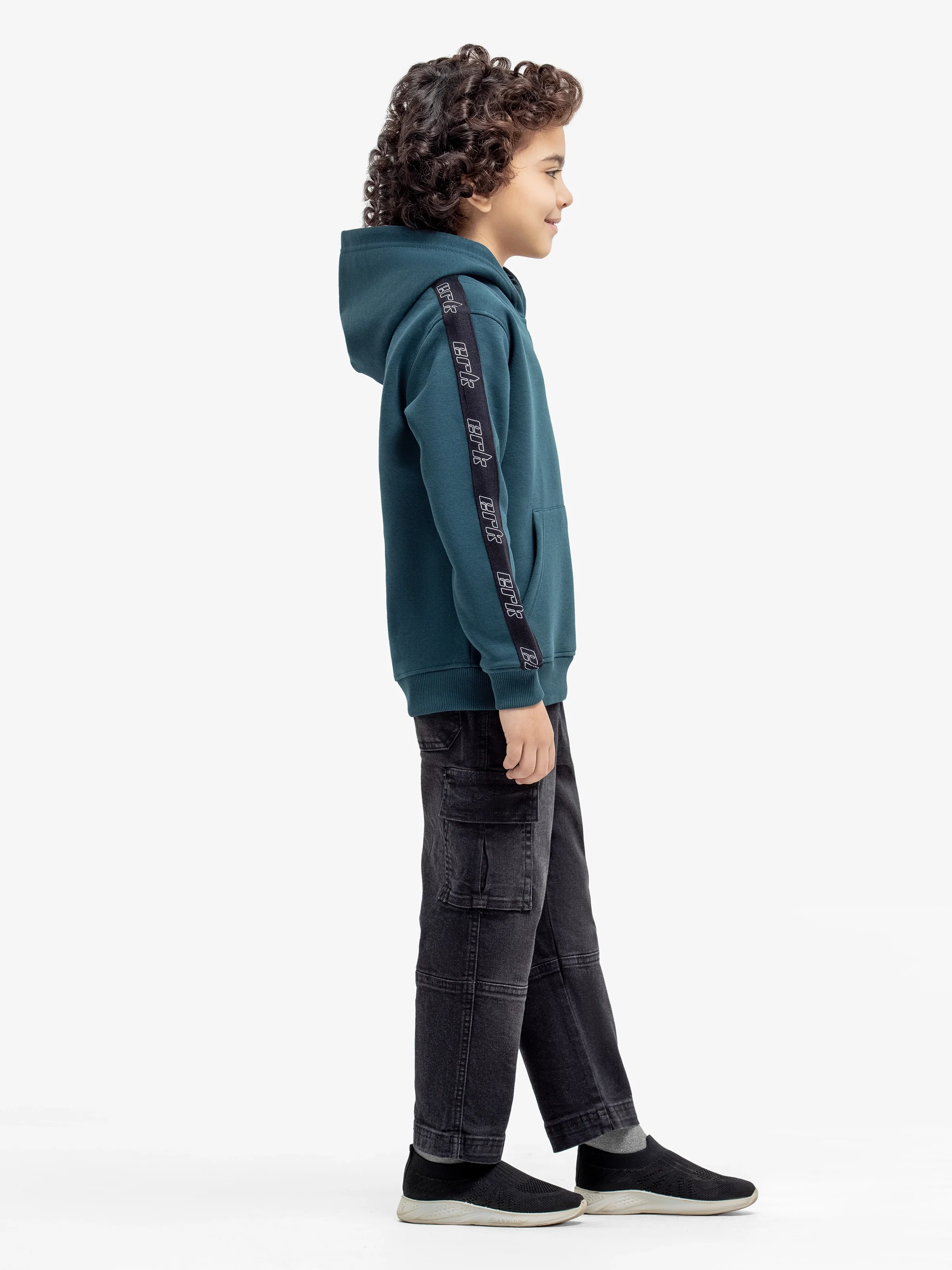 Boy's Dark Teal Hoodie - EBTH24-014 - Image 4