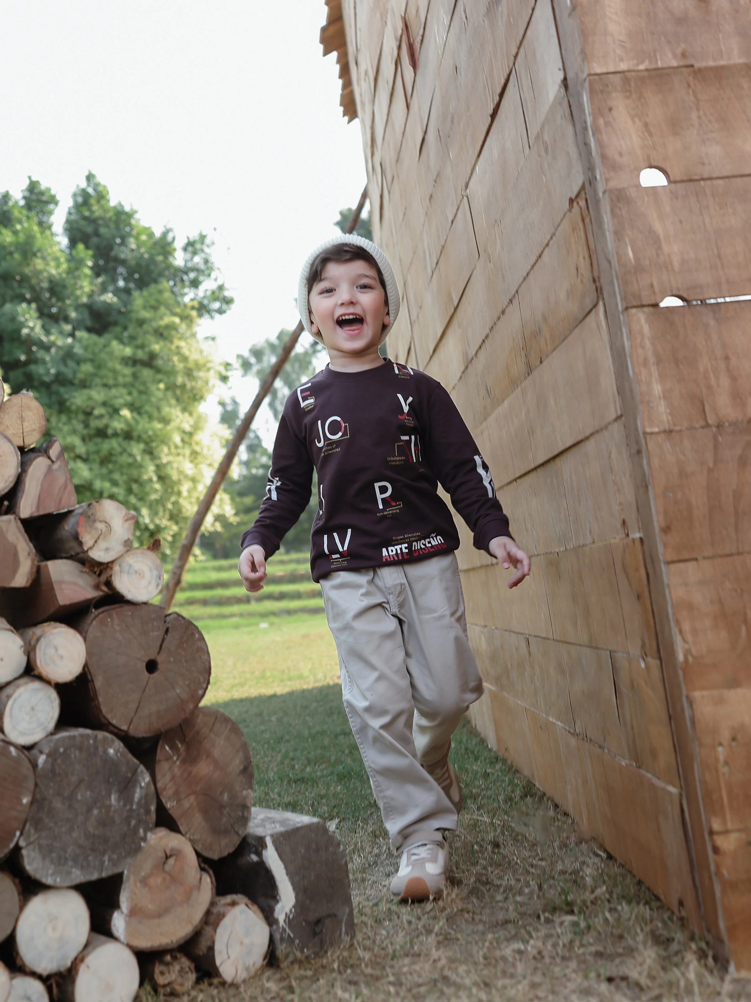 Boy's Deep Plum Sweatshirt - EBTSS5-025 - Image 3