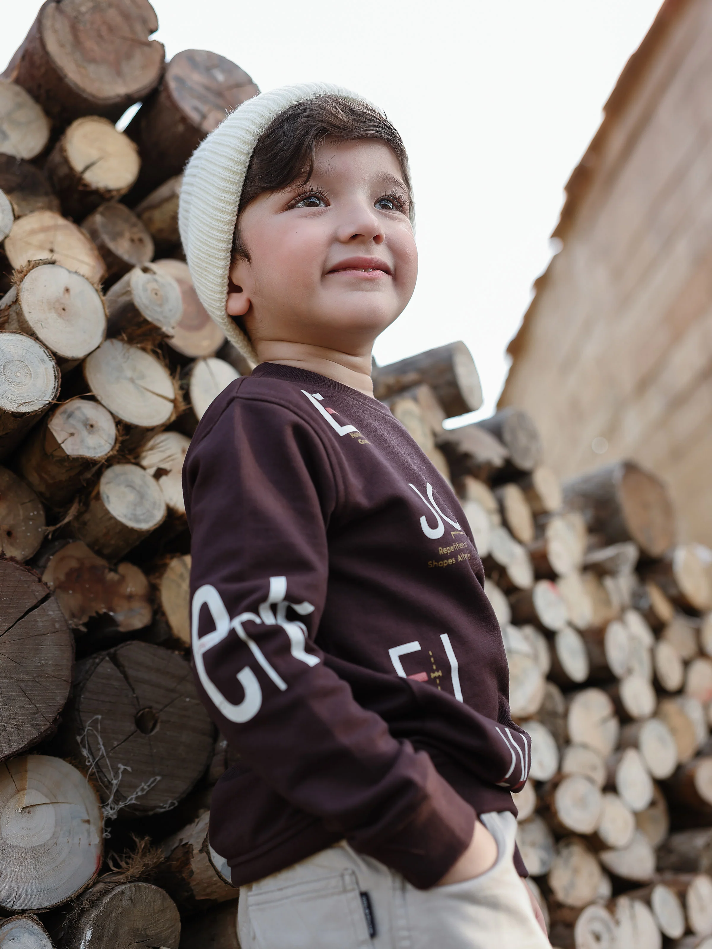 Boy's Deep Plum Sweatshirt - EBTSS5-025 - Image 4