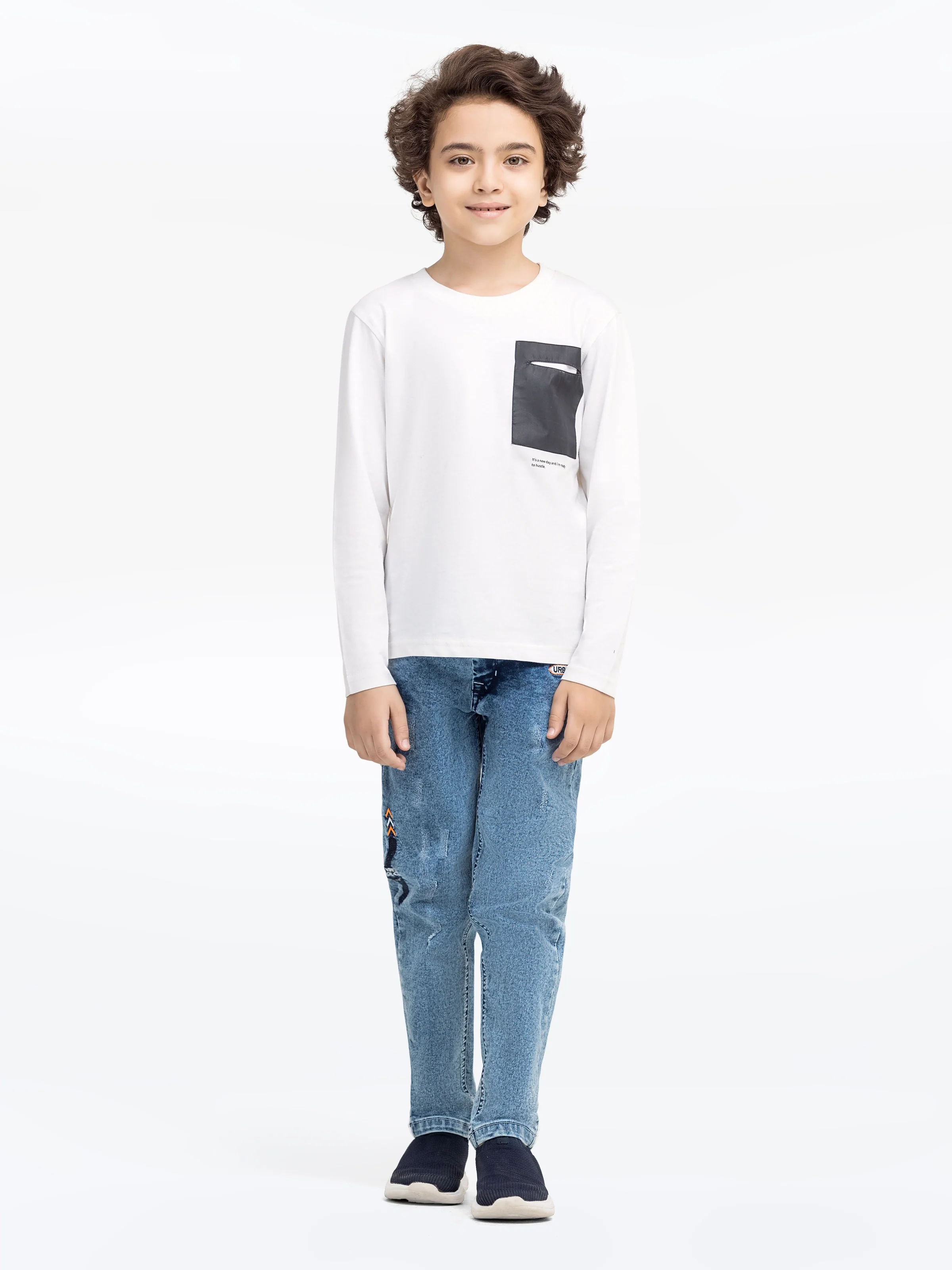 Boy's Blue Denim Pant - EBBDP5-001 - Image 2