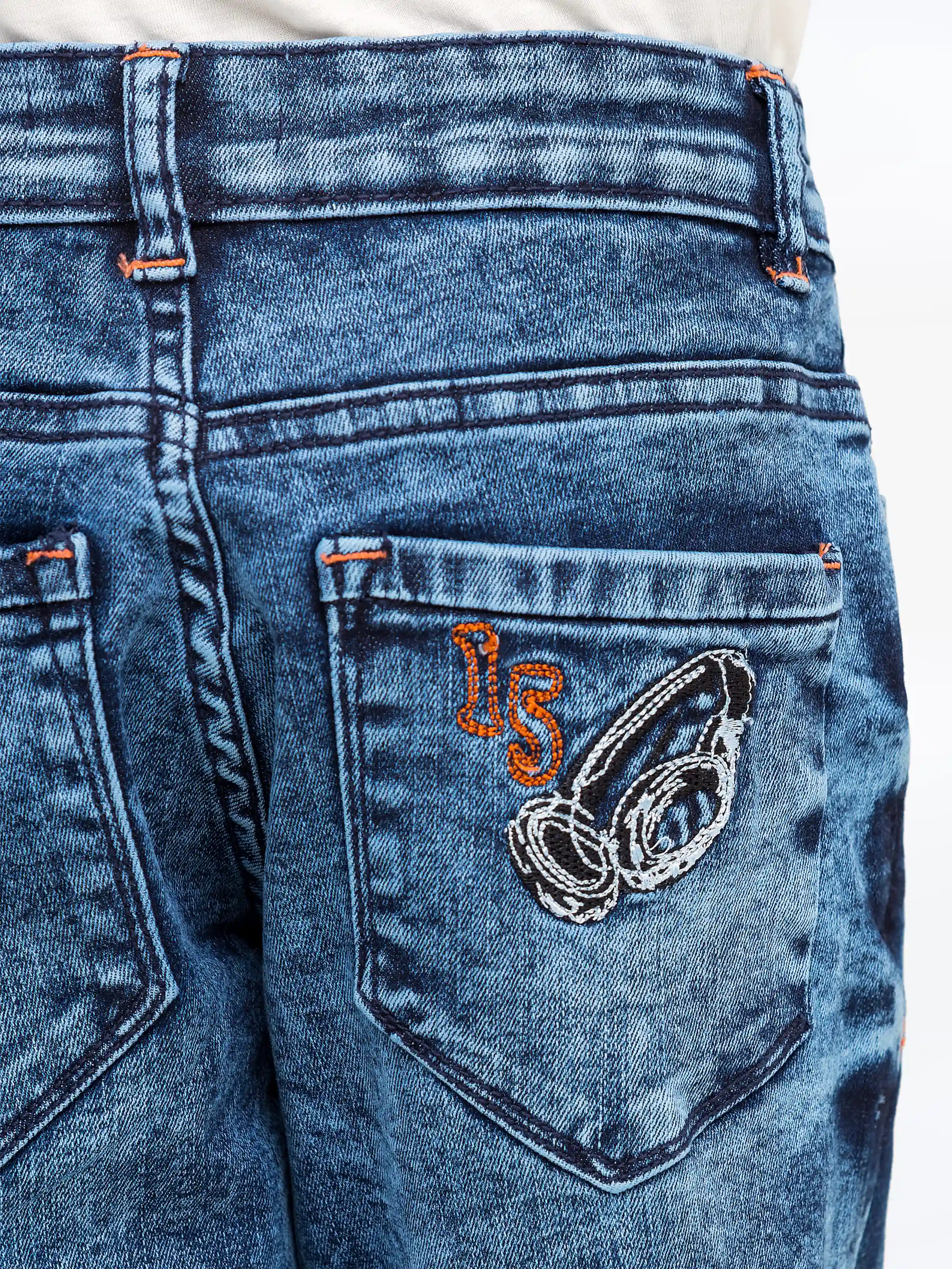 Boy's Denim Blue Pant - EBBDP5-011 - Image 3