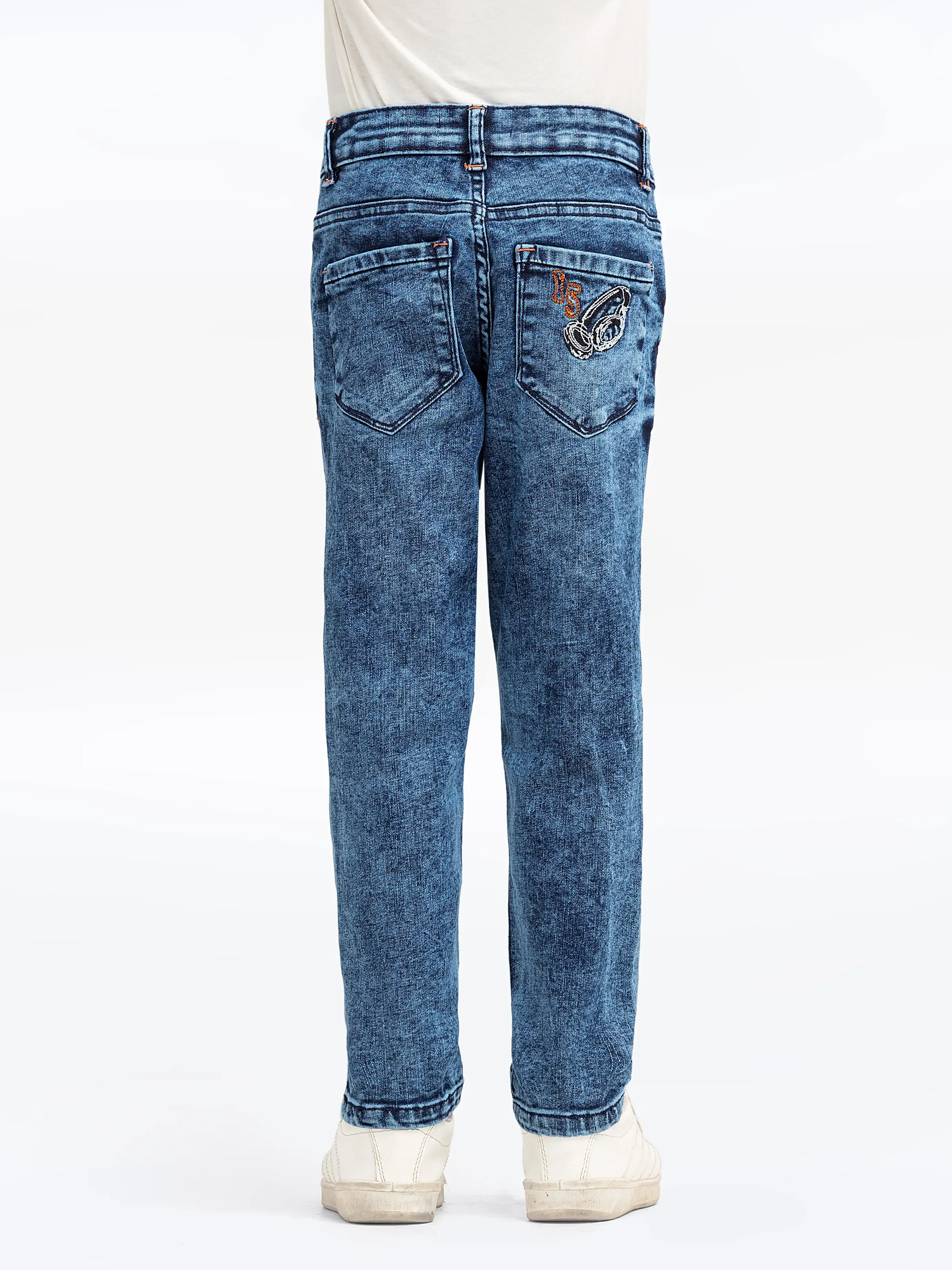 Boy's Denim Blue Pant - EBBDP5-011 - Image 4