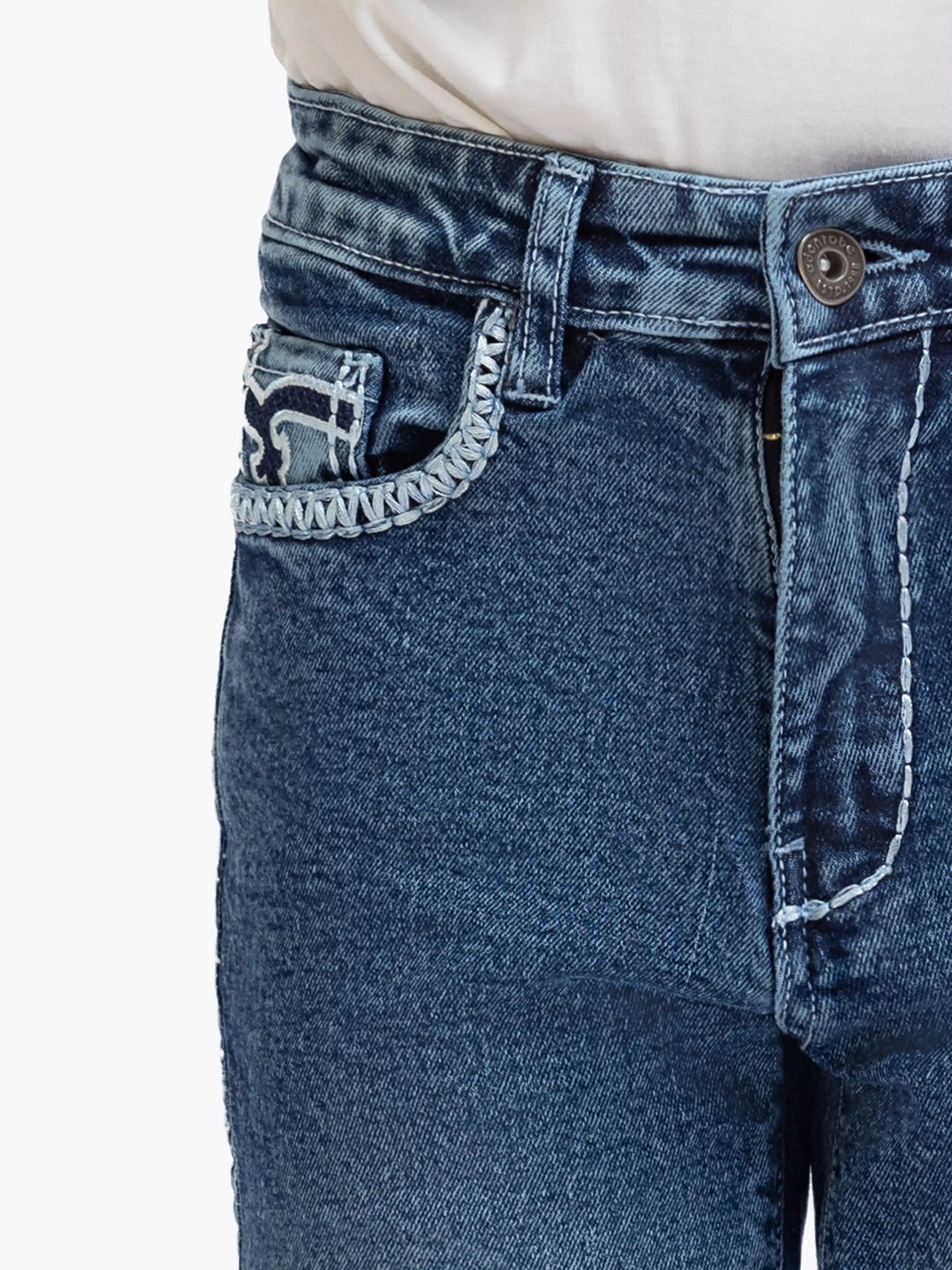 Boy' Blue Denim Pant - EBBDP5-013 - Image 2