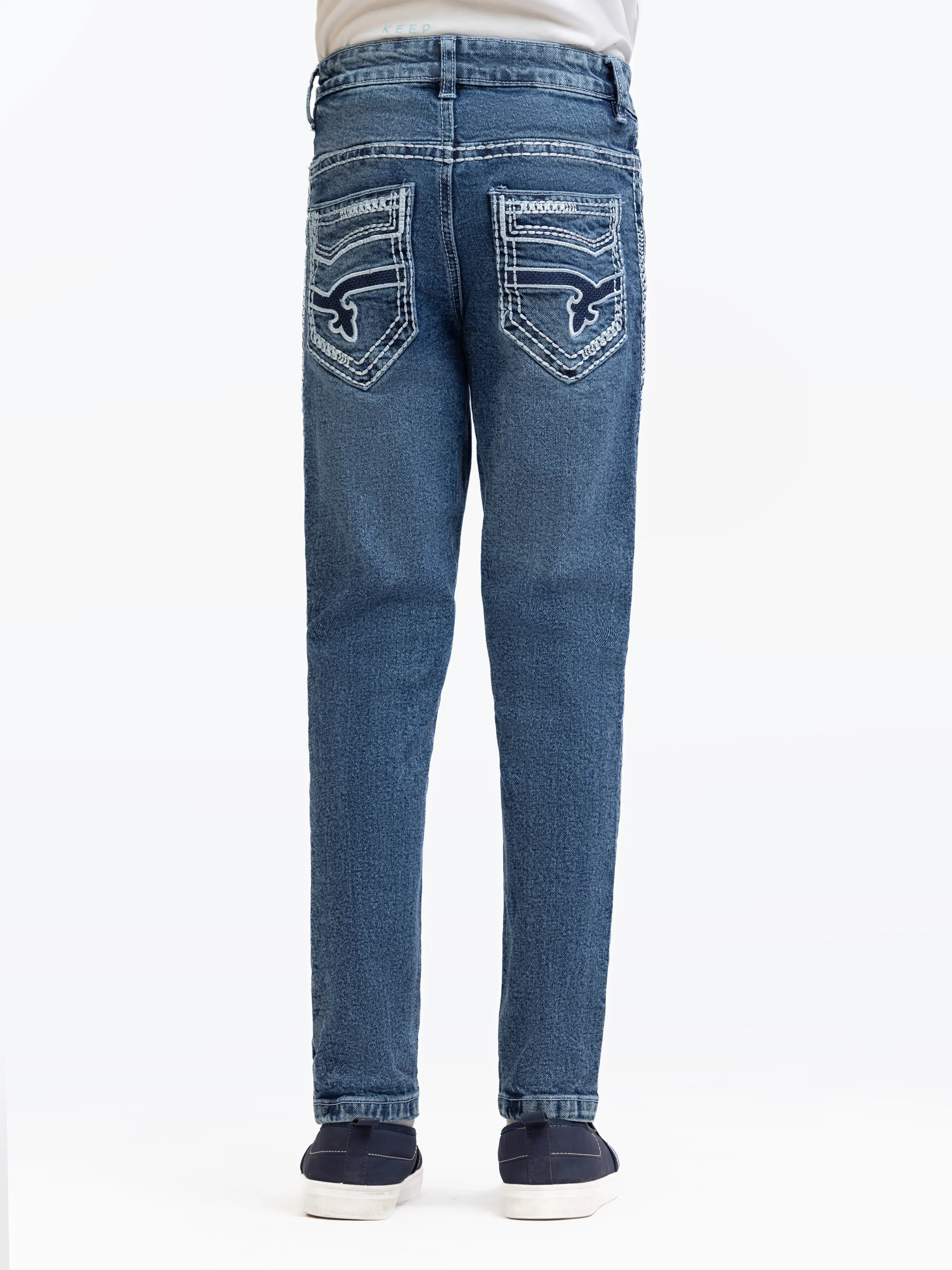 Boy' Blue Denim Pant - EBBDP5-013 - Image 5