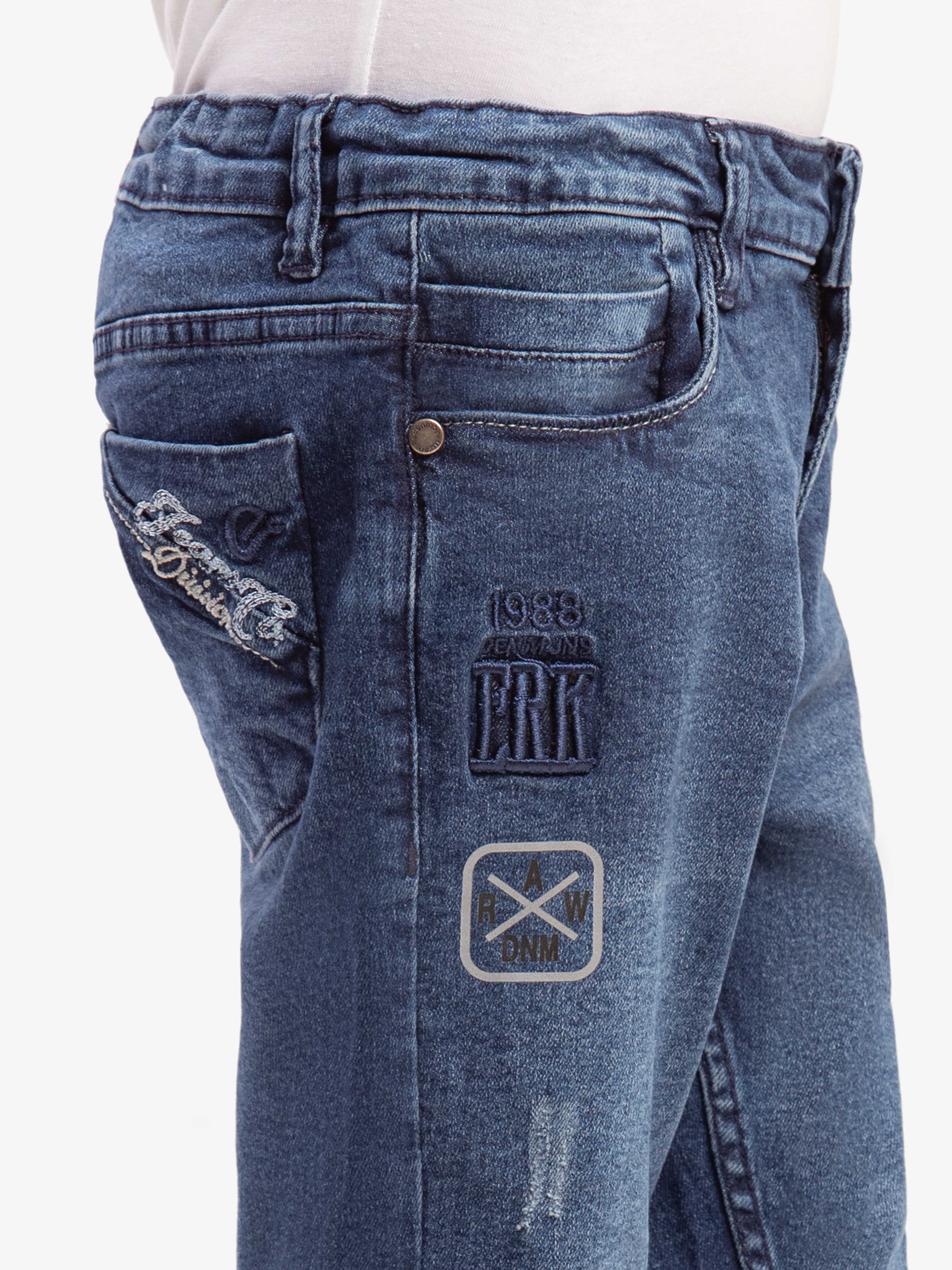 Boy's Denim Blue Denim Pant - EBBDP5-039 - Image 3