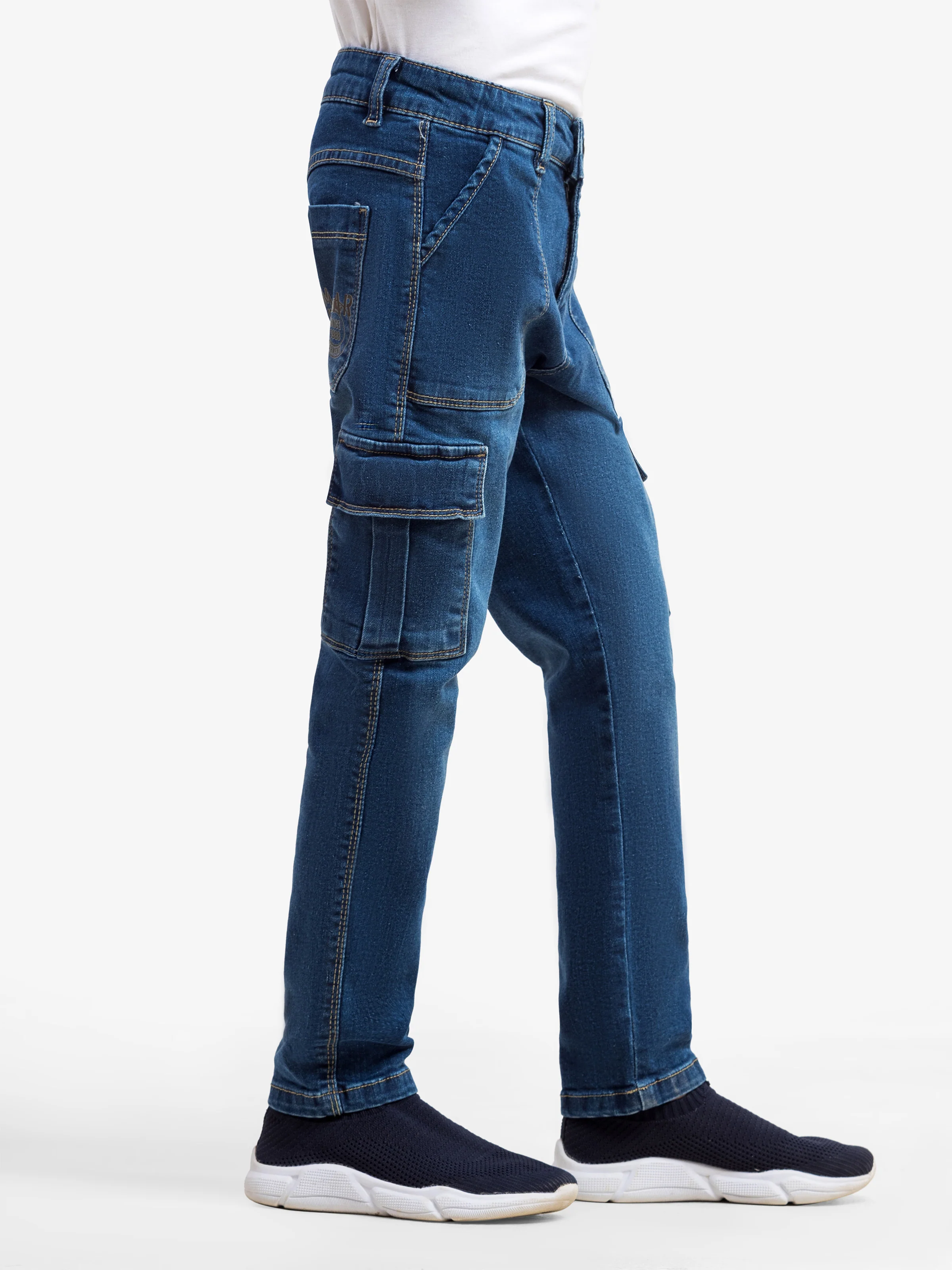 Boy's Denim Blue Denim Pant - EBBDP5-049 - Image 2