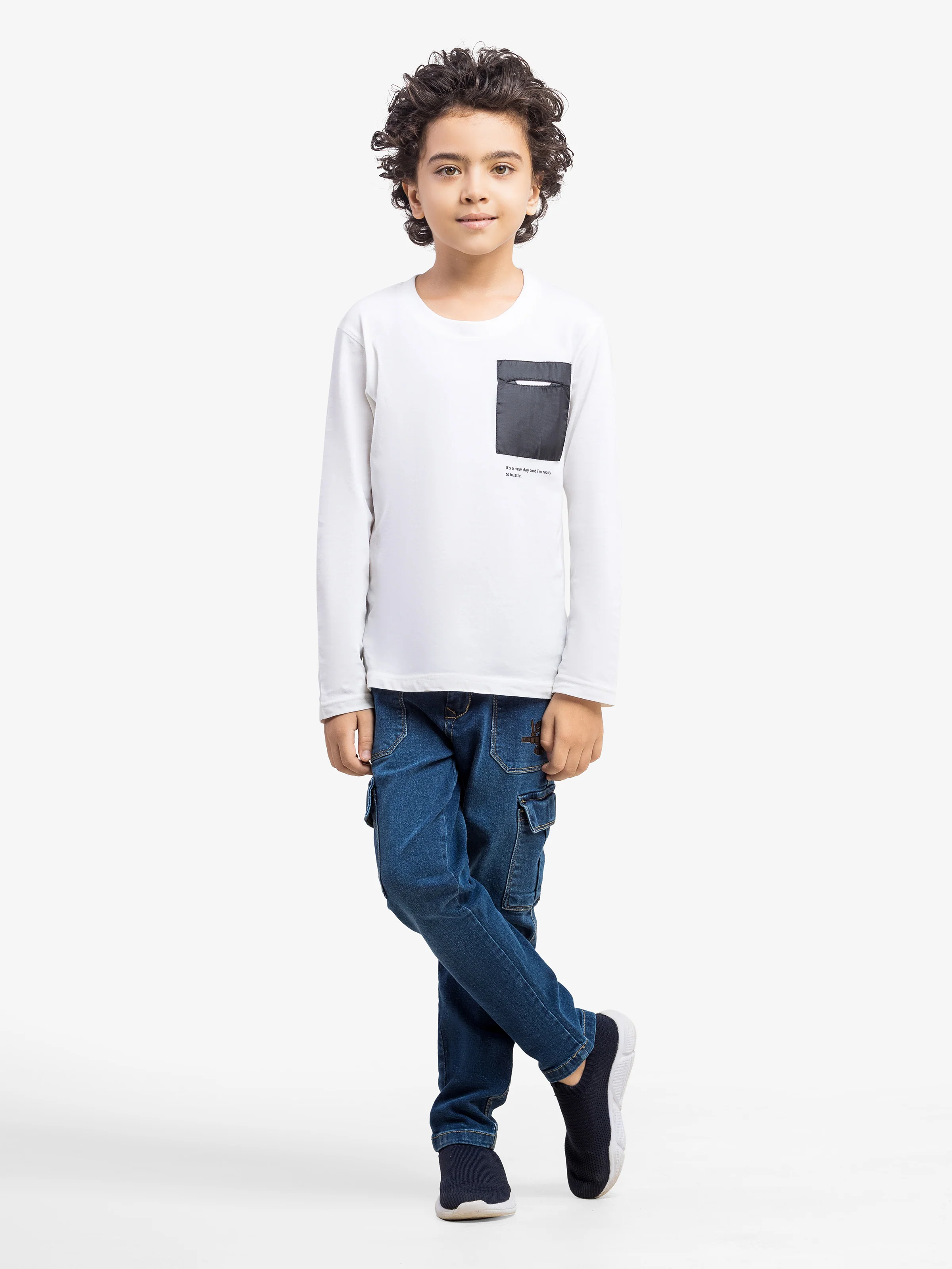 Boy's Denim Blue Denim Pant - EBBDP5-049 - Image 3