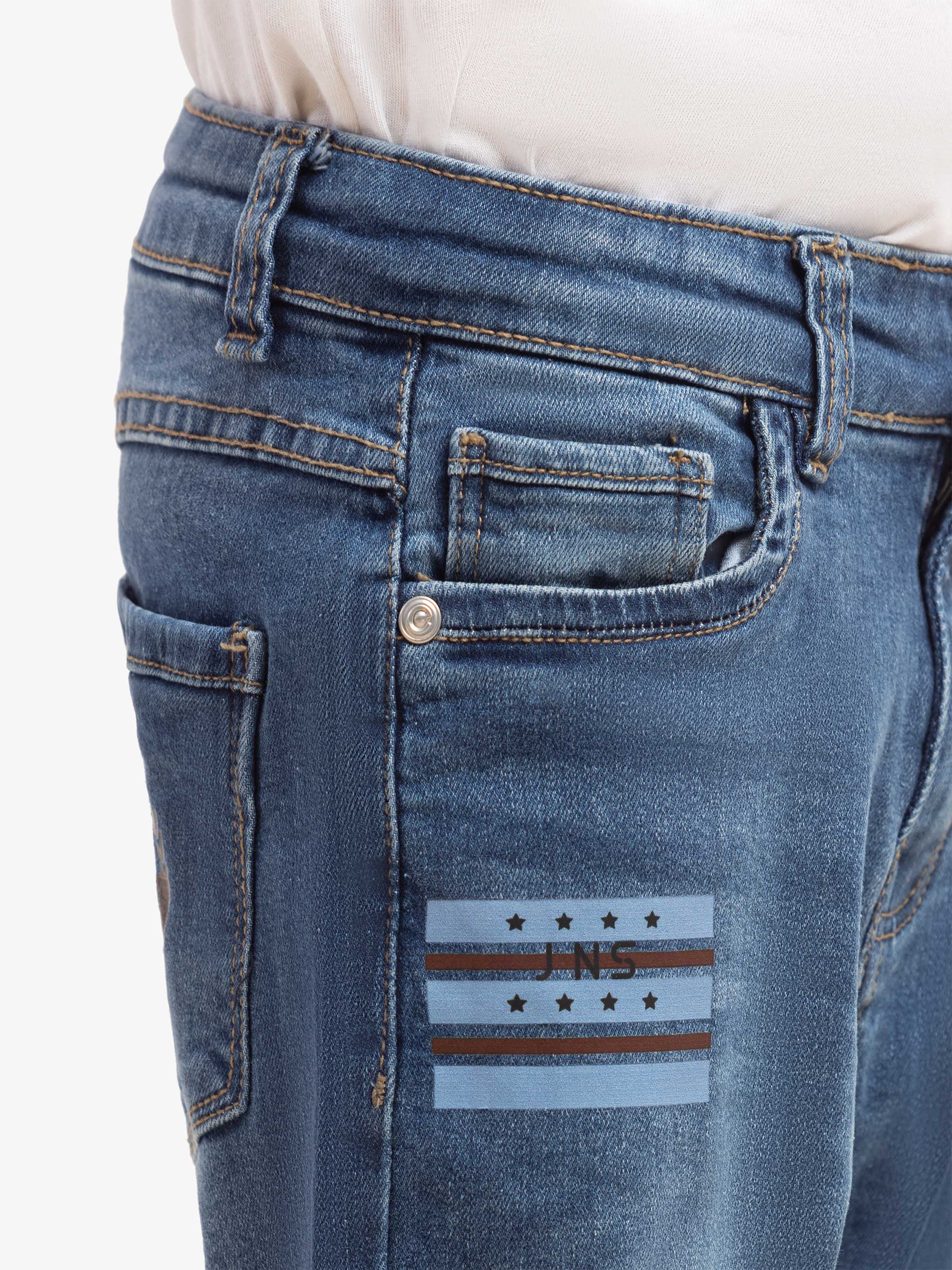 Boy's Denim Blue Denim Pant - EBBDP5-050 - Image 4