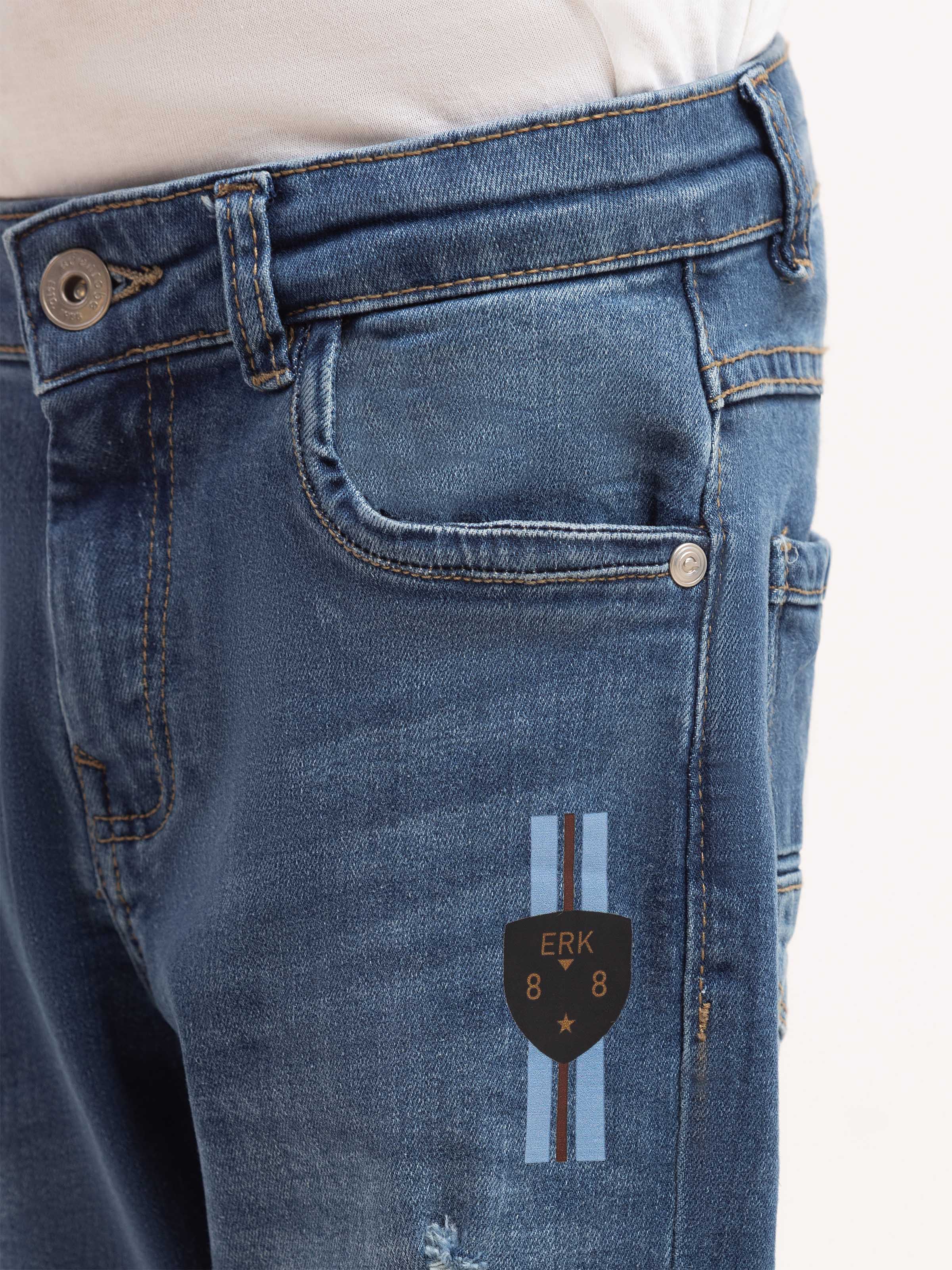 Boy's Denim Blue Denim Pant - EBBDP5-050 - Image 5