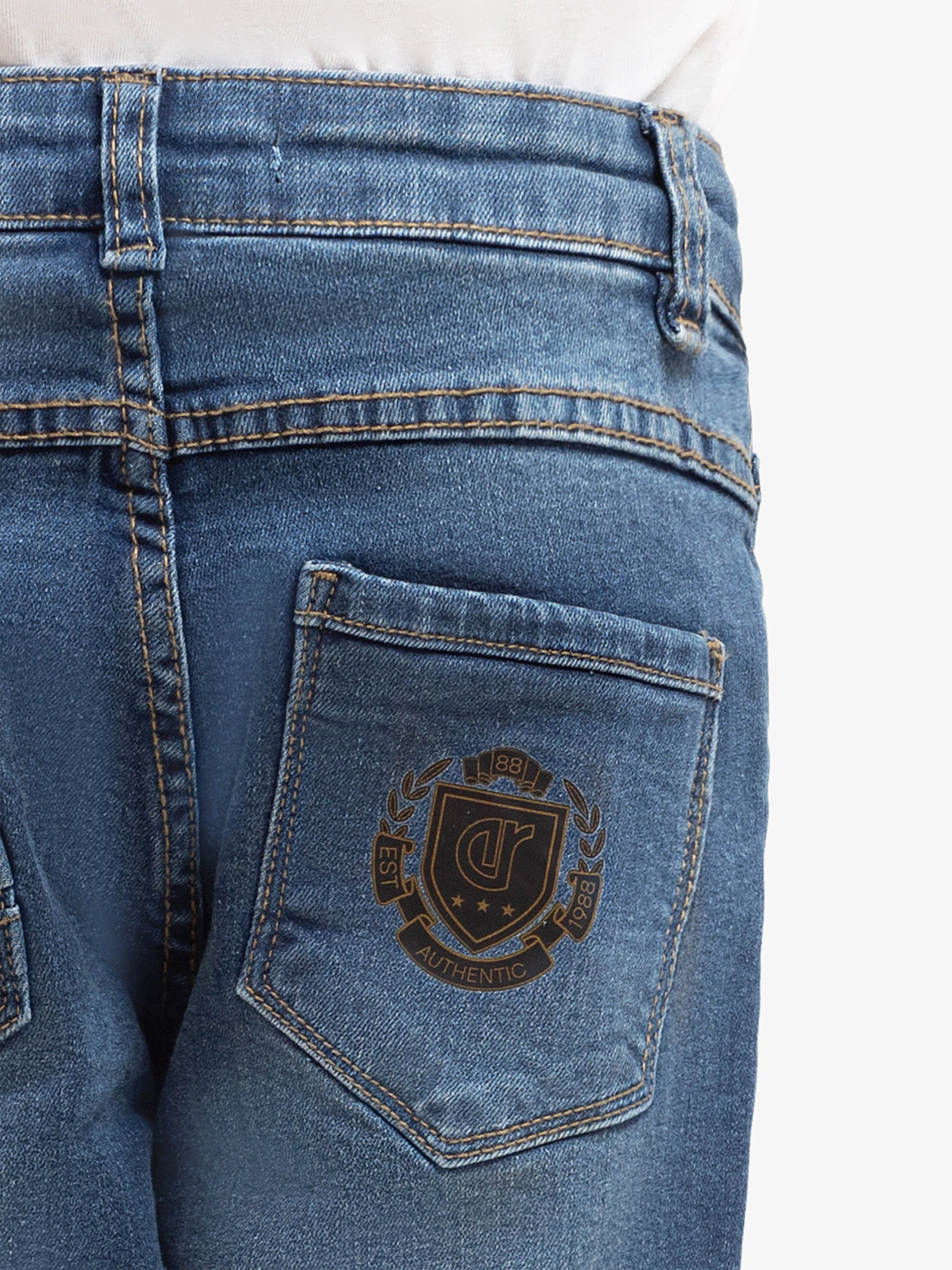 Boy's Denim Blue Denim Pant - EBBDP5-050 - Image 6