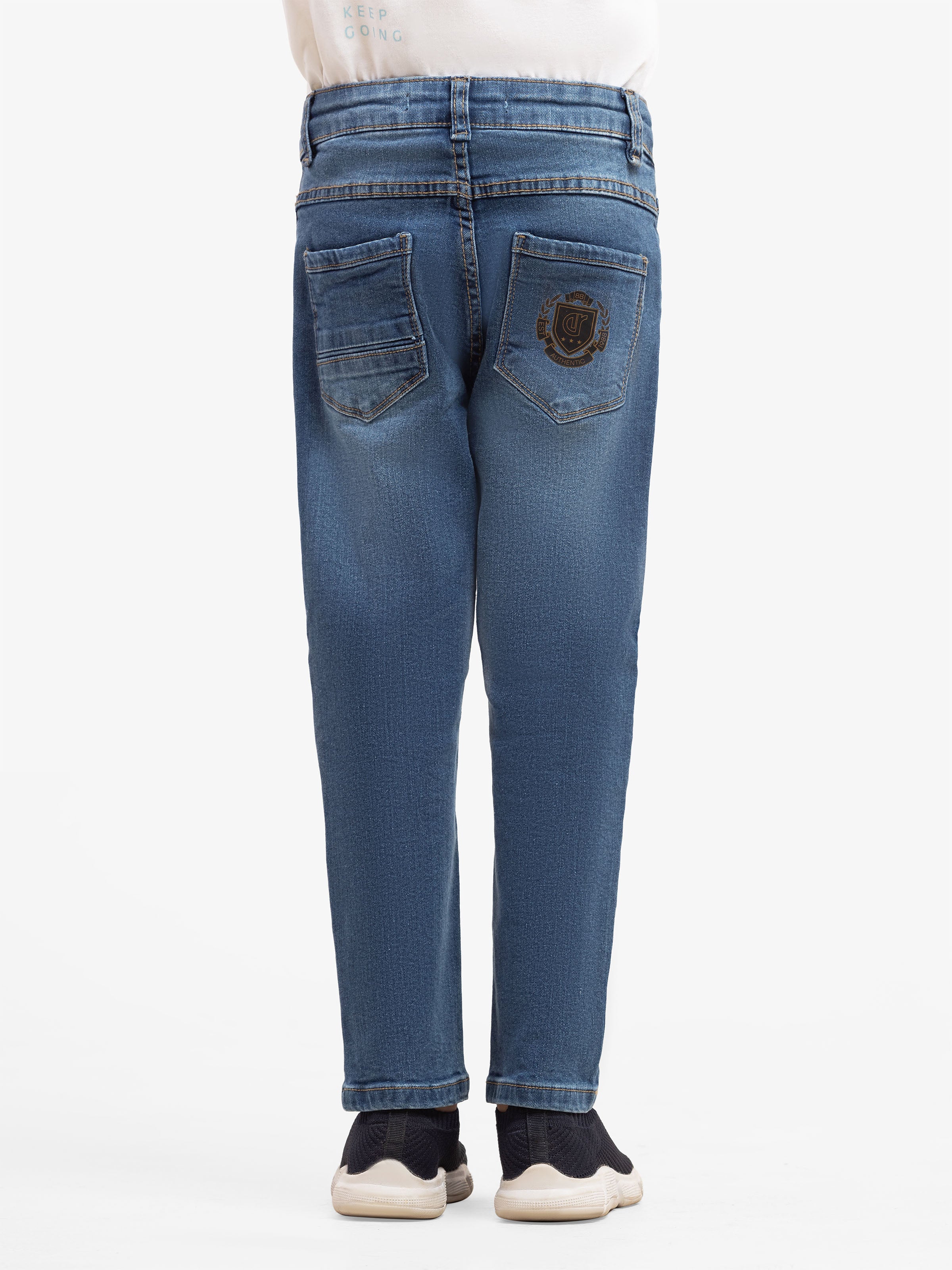 Boy's Denim Blue Denim Pant - EBBDP5-050 - Image 7