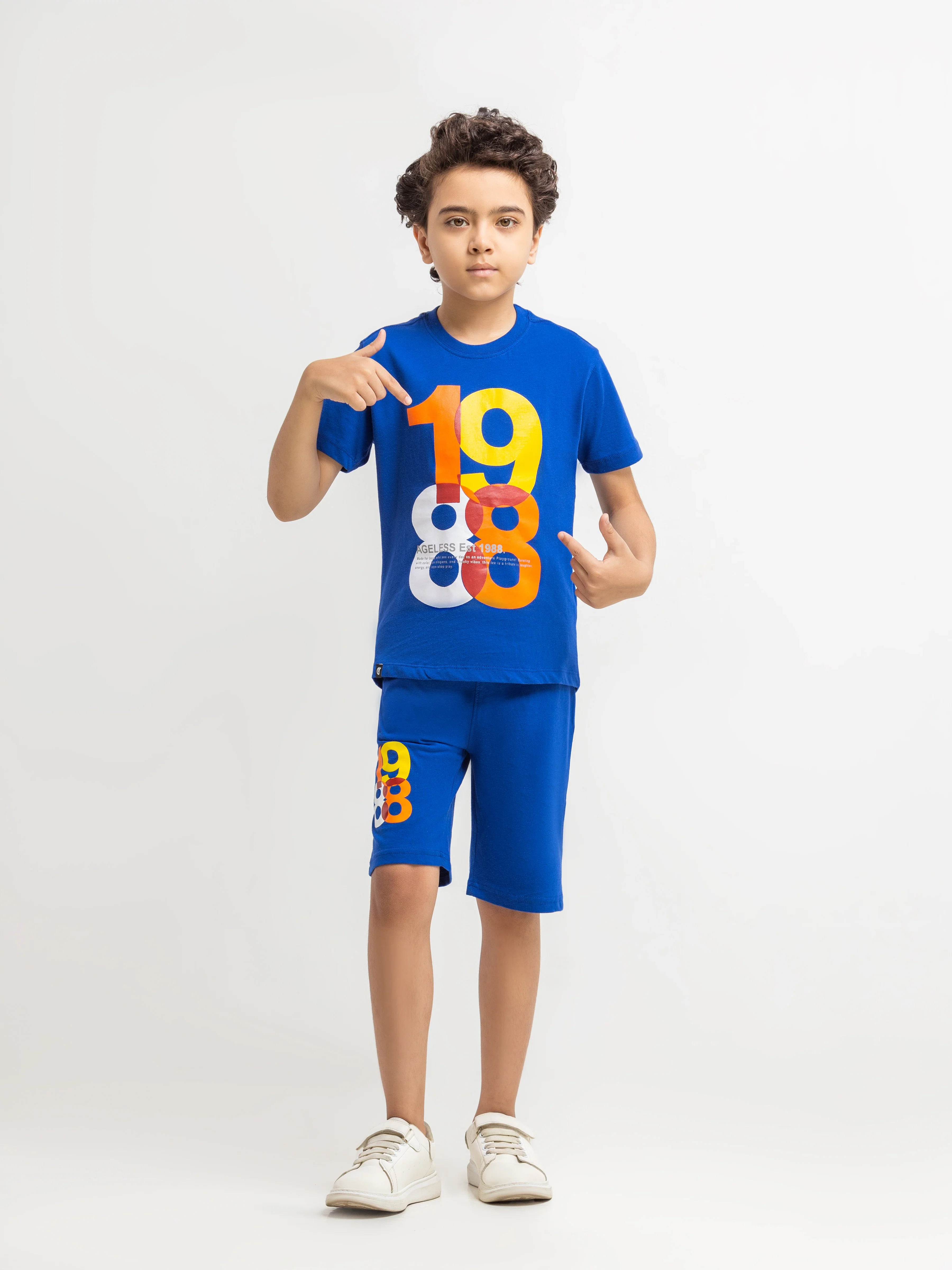 Boy's Electric Blue Co Ord Set - EBTCS6-033