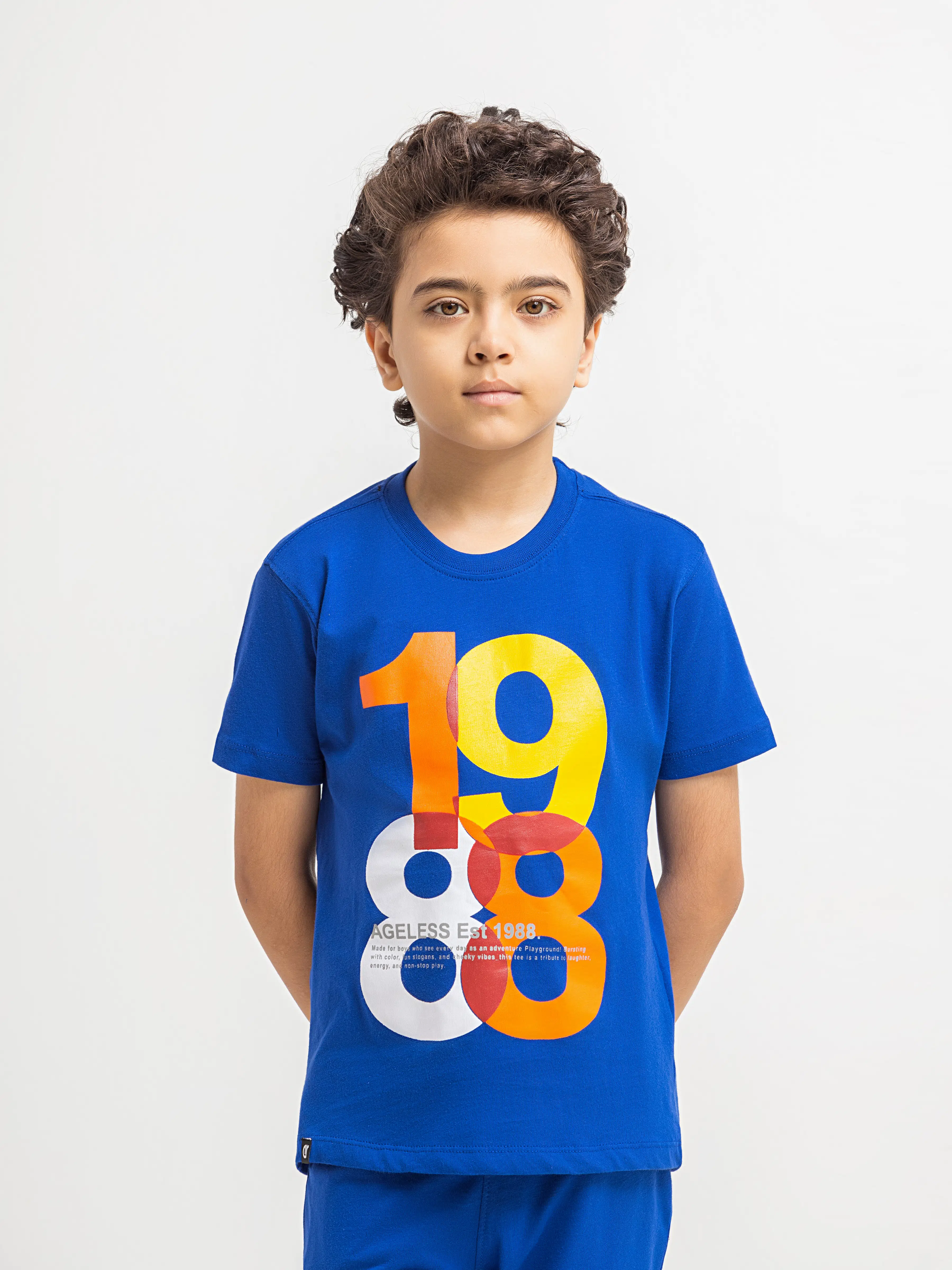 Boy's Electric Blue Co Ord Set - EBTCS6-033 - Image 2