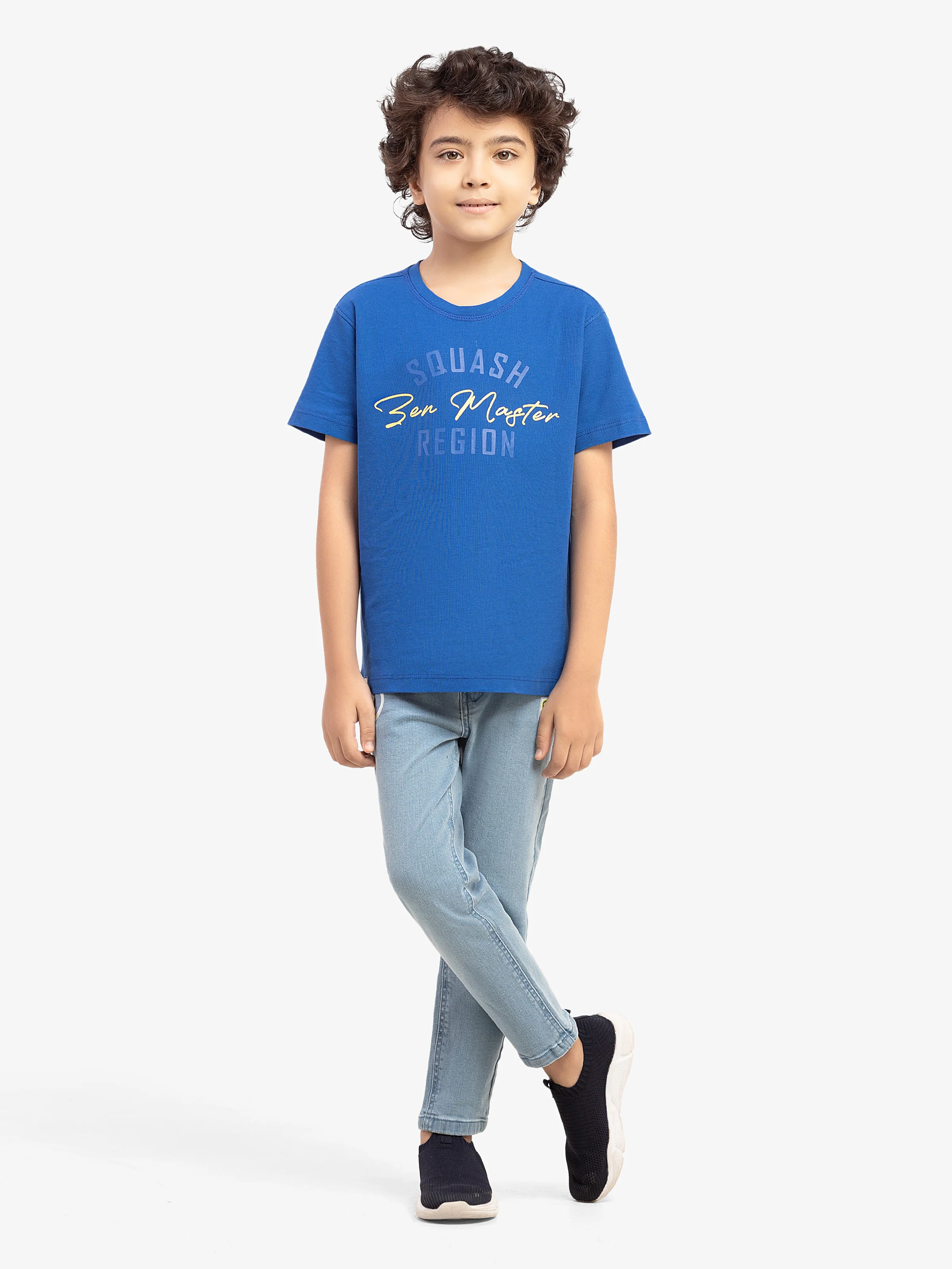 Boy's Electric Blue T-Shirt - EBTTS5-036 - Image 2