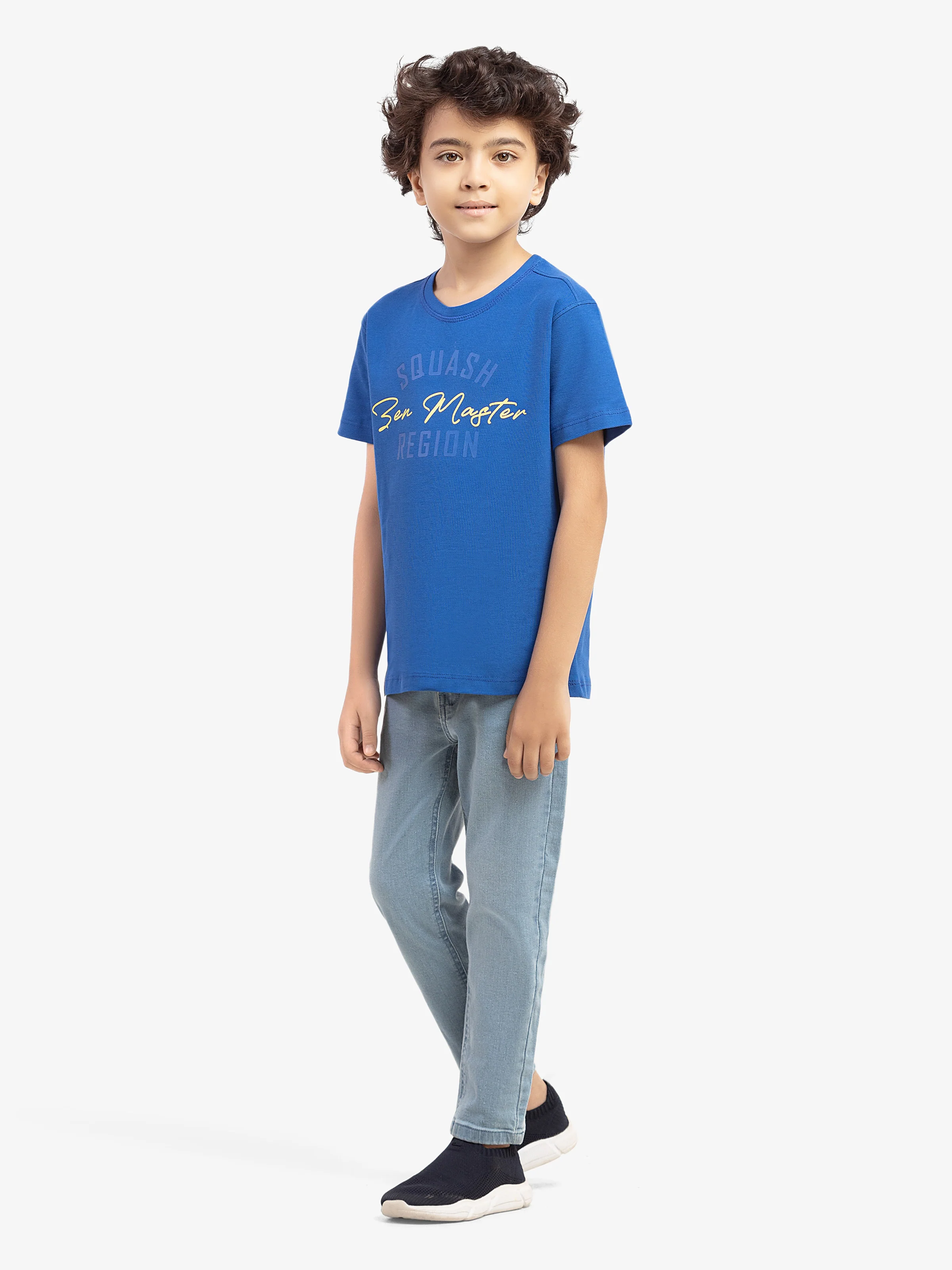 Boy's Electric Blue T-Shirt - EBTTS5-036 - Image 5