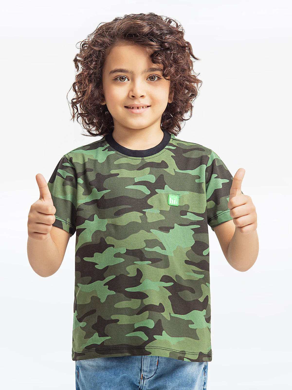 Boy's Green Camo T-Shirt - EBTTS23-055 - Image 3