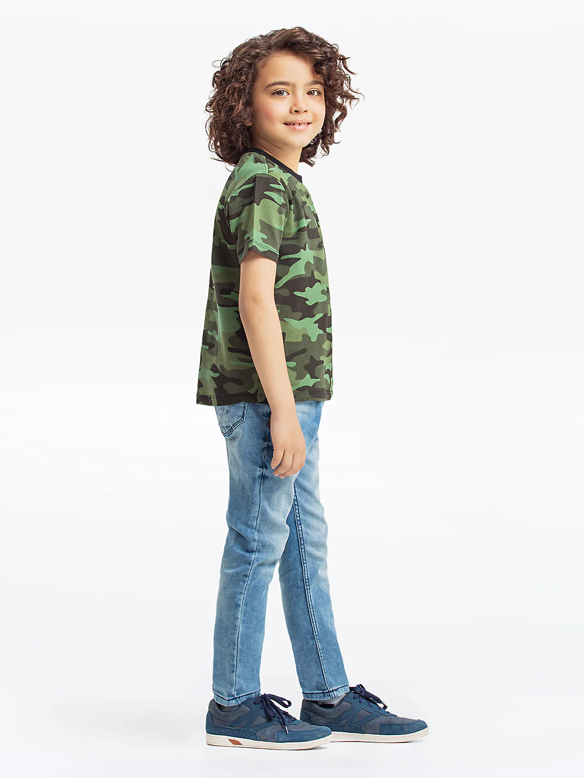 Boy's Green Camo T-Shirt - EBTTS23-055 - Image 4