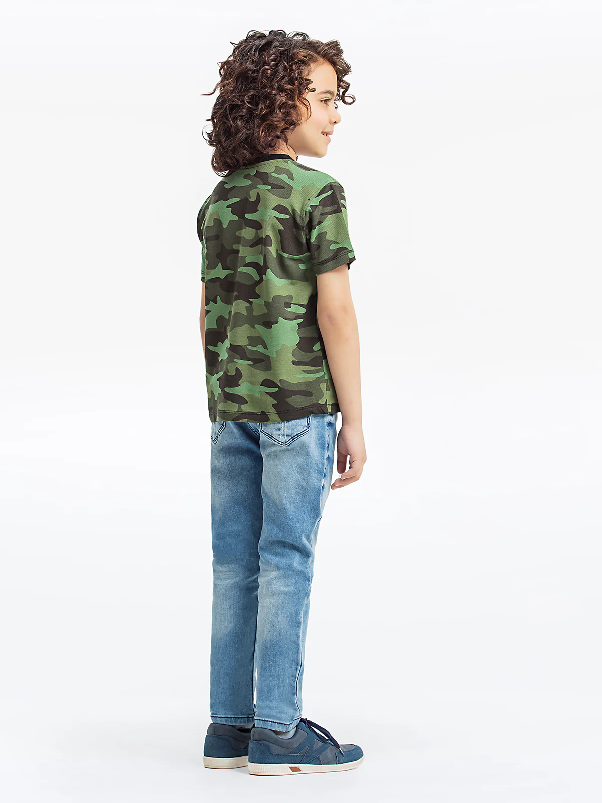 Boy's Green Camo T-Shirt - EBTTS23-055 - Image 5