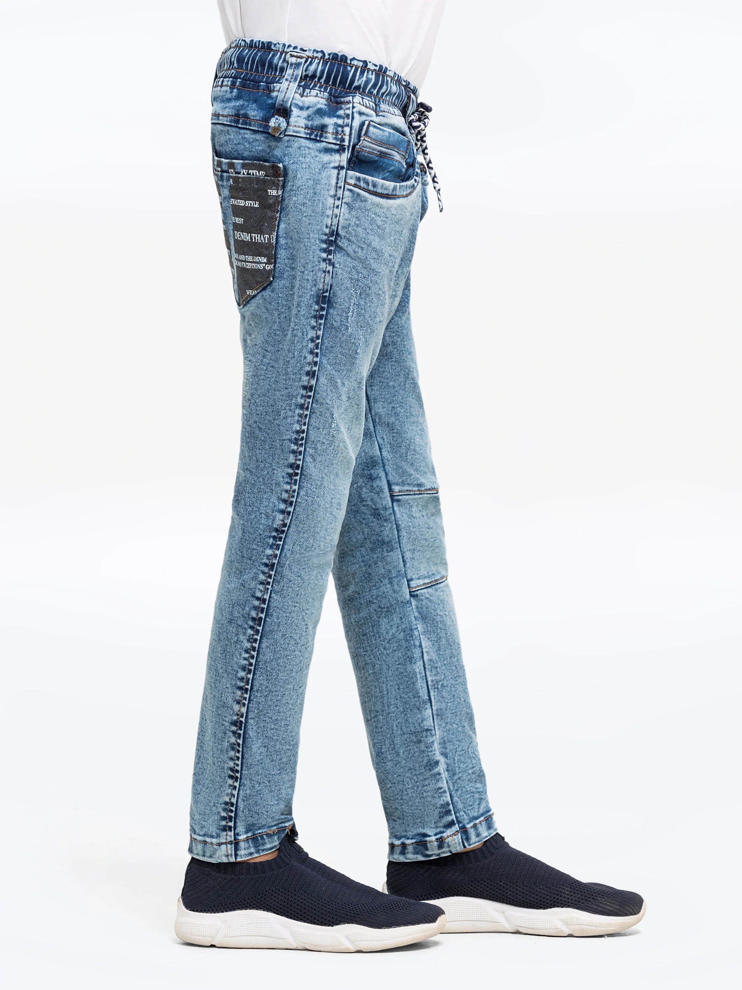 Boy's Green Denim Pant - EBBDP5-029 - Image 4