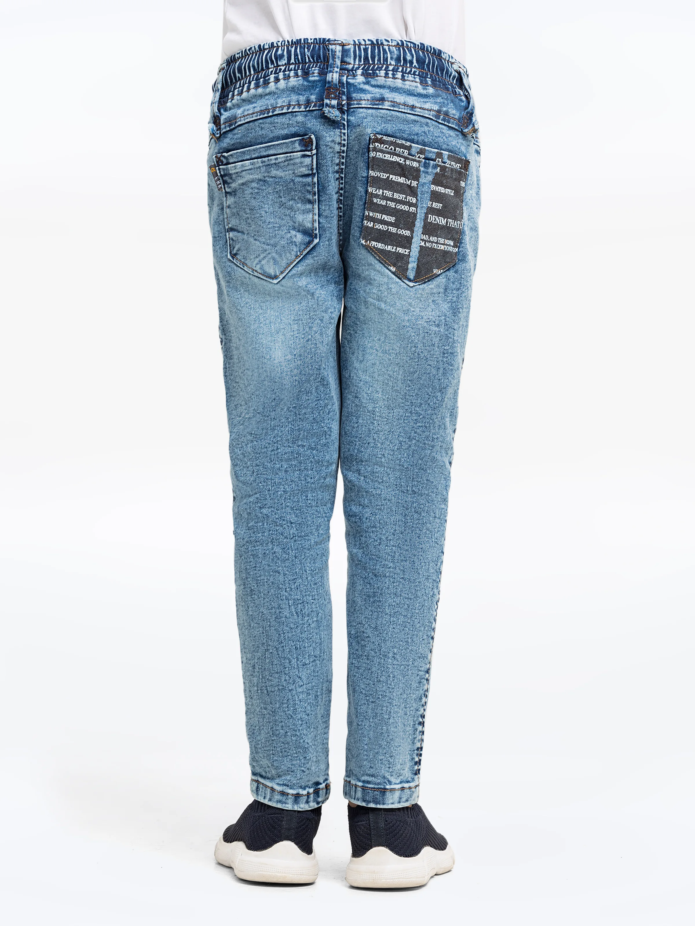 Boy's Green Denim Pant - EBBDP5-029 - Image 5