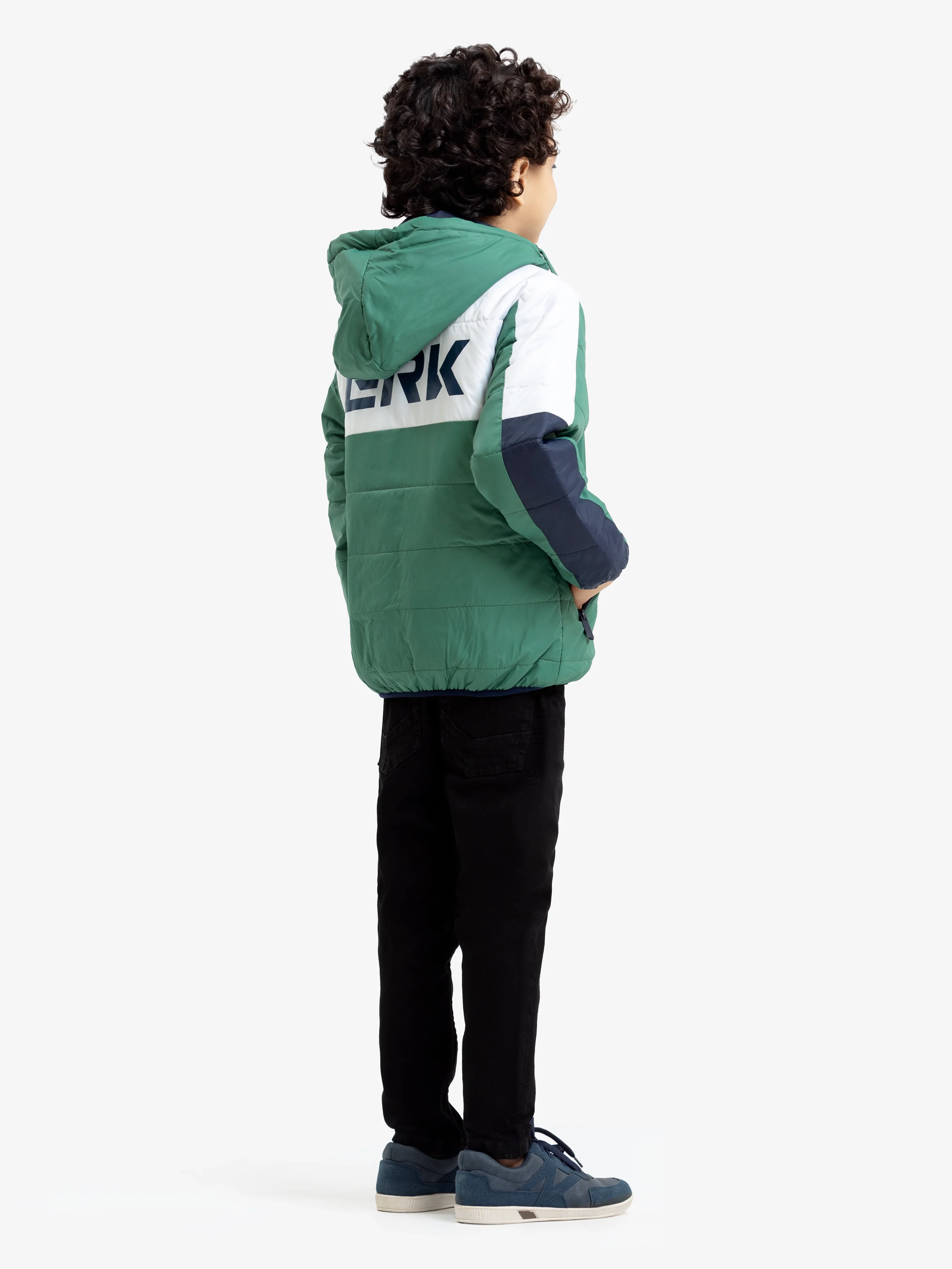 Boy's Green Multi Jacket - EBTJP23-006 - Image 5