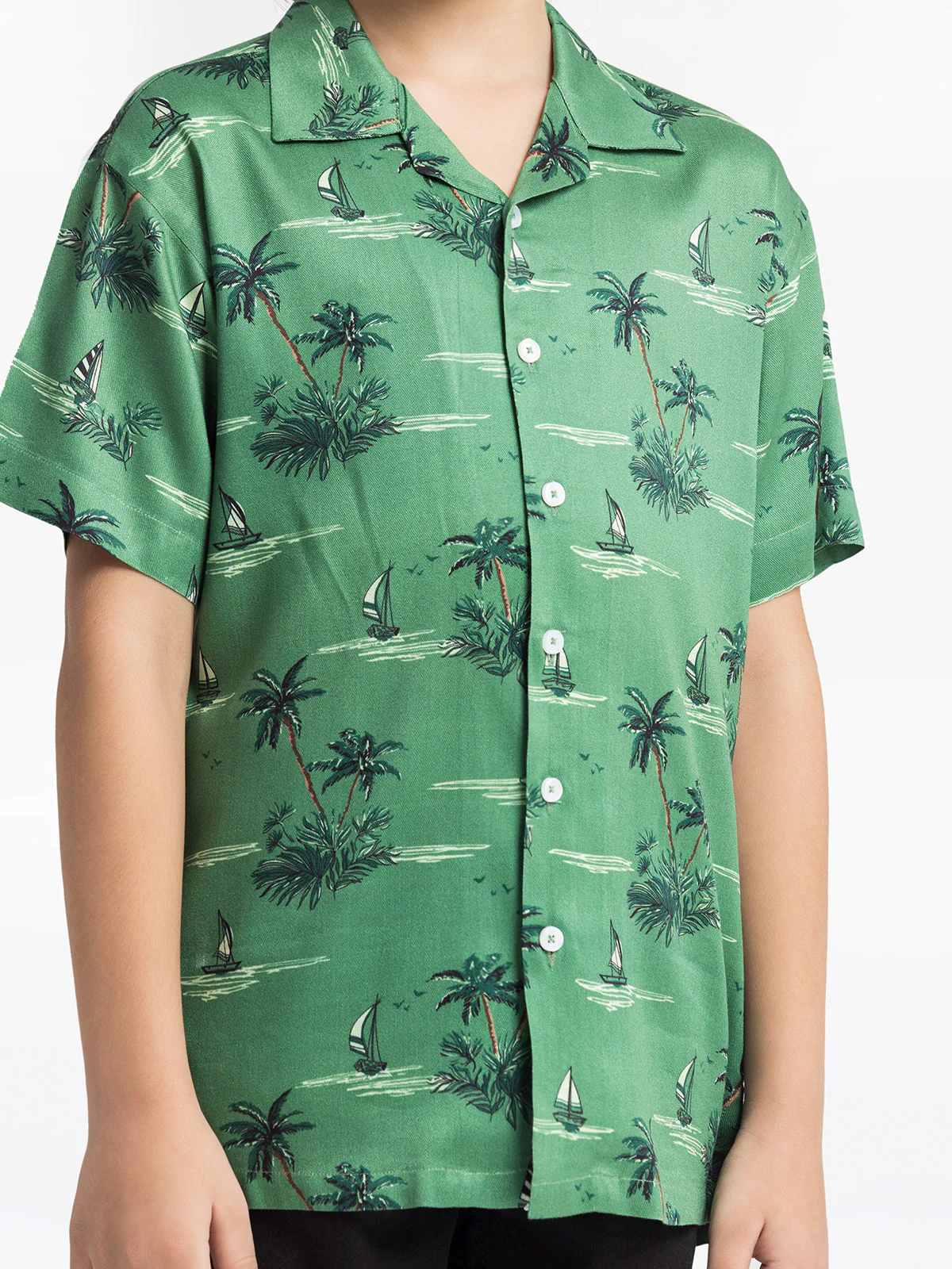 Boy's Green Shirt - EBTS24-27523 - Image 3