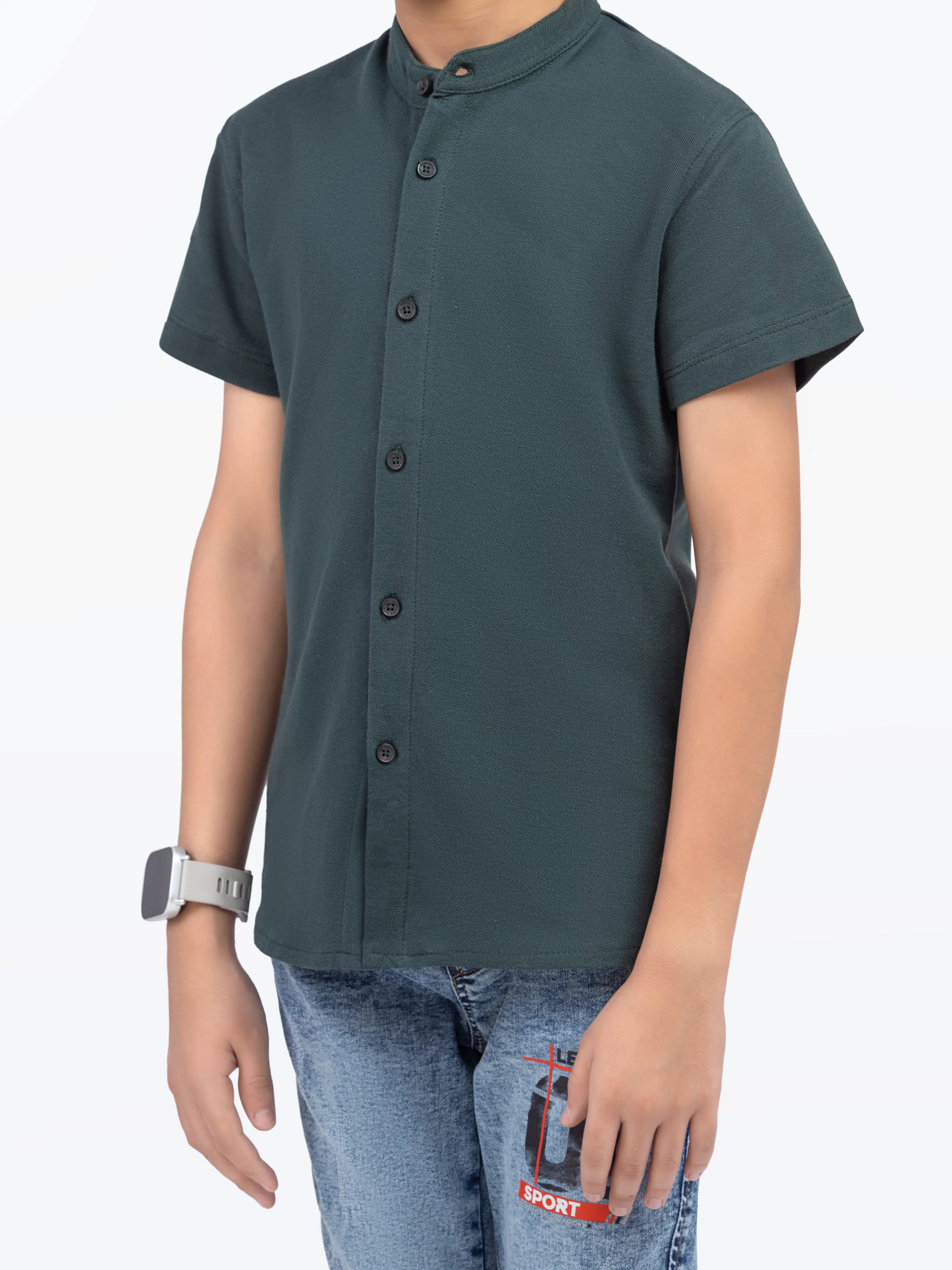 Boy's Green Shirt - EBTS24-27558 - Image 3