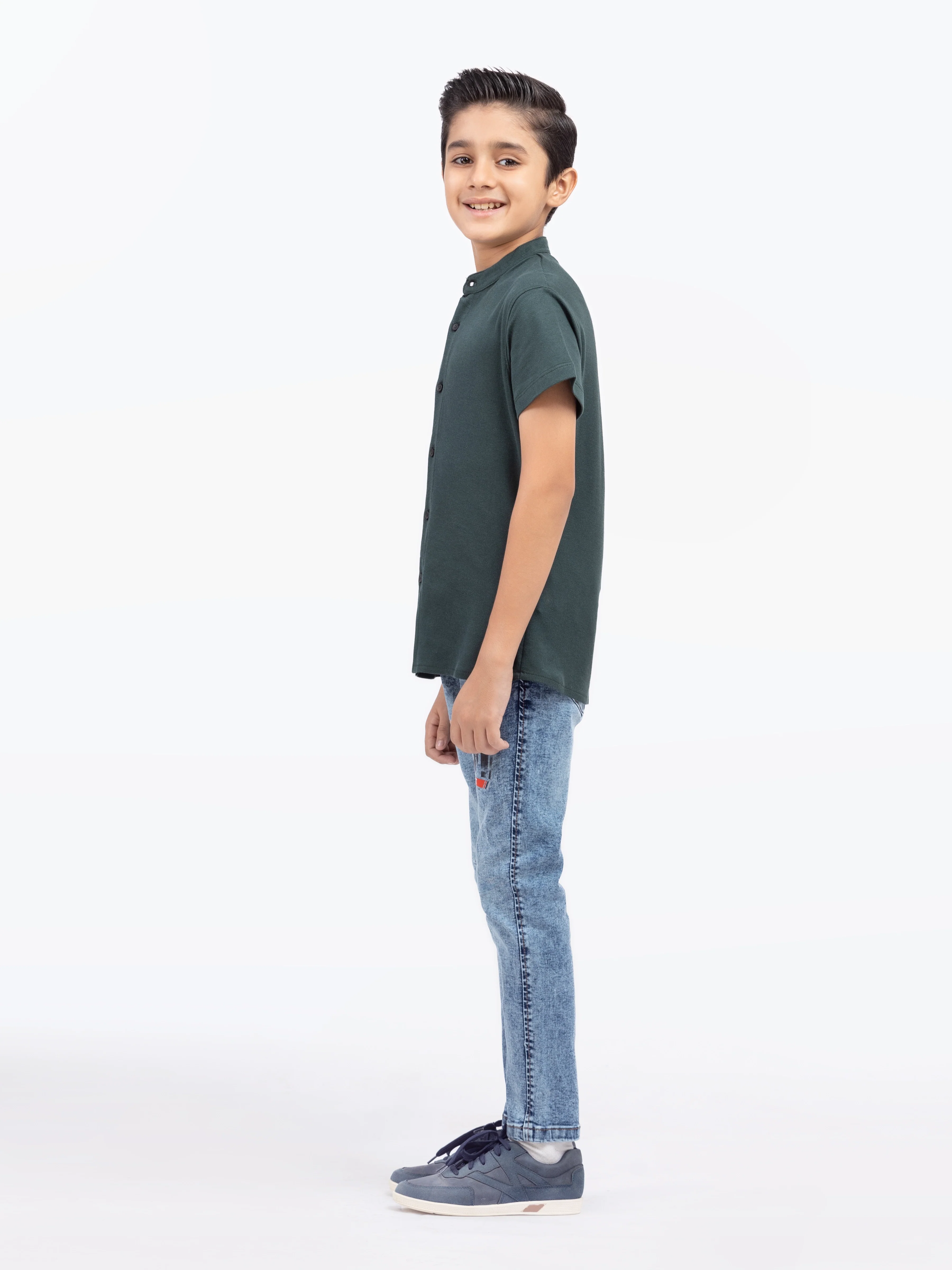 Boy's Green Shirt - EBTS24-27558 - Image 4