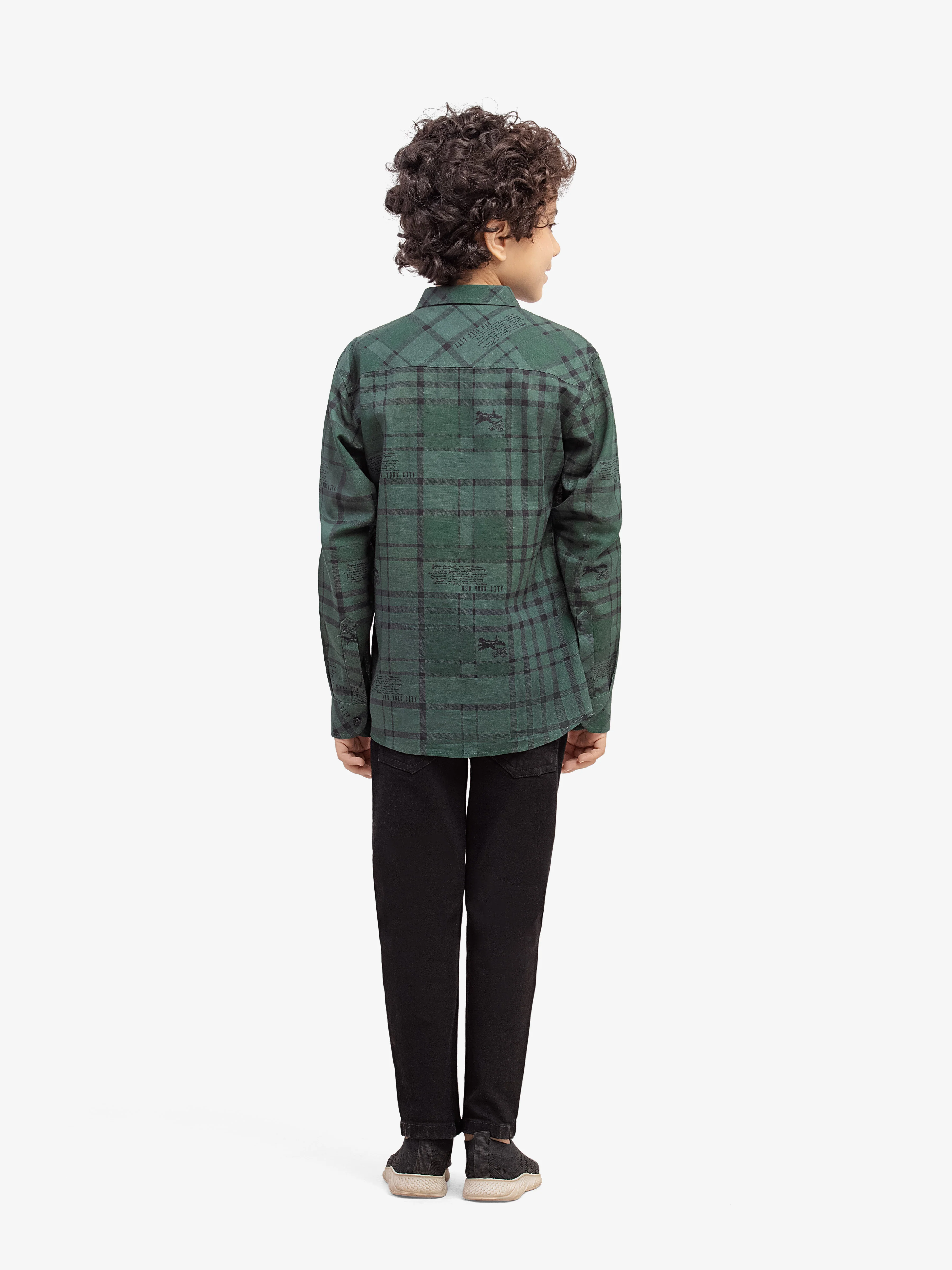 Boy's Green Shirt - EBTS5-27629 - Image 5
