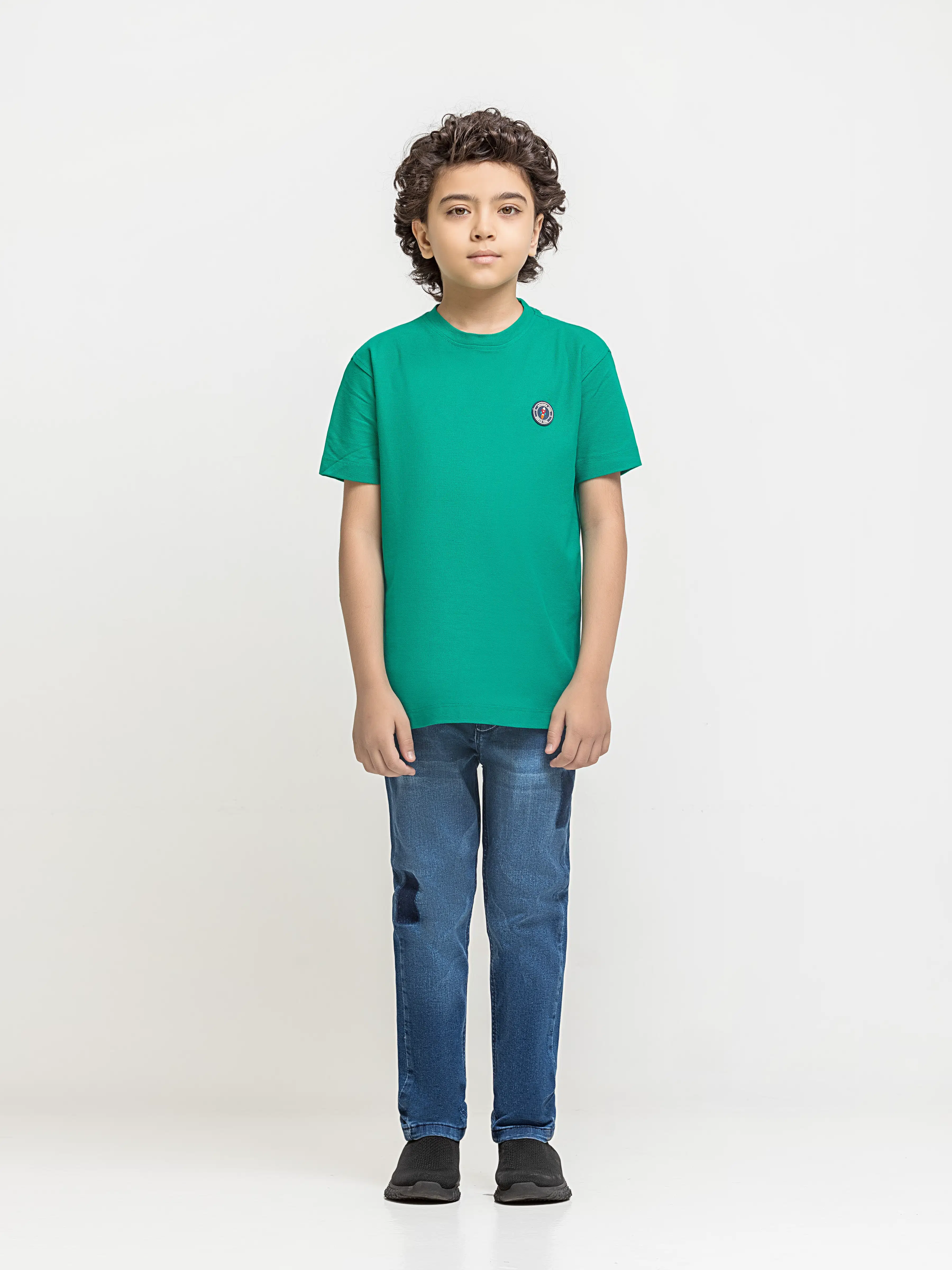 Boy's Green T-Shirt - EBTTS6-058 - Image 2