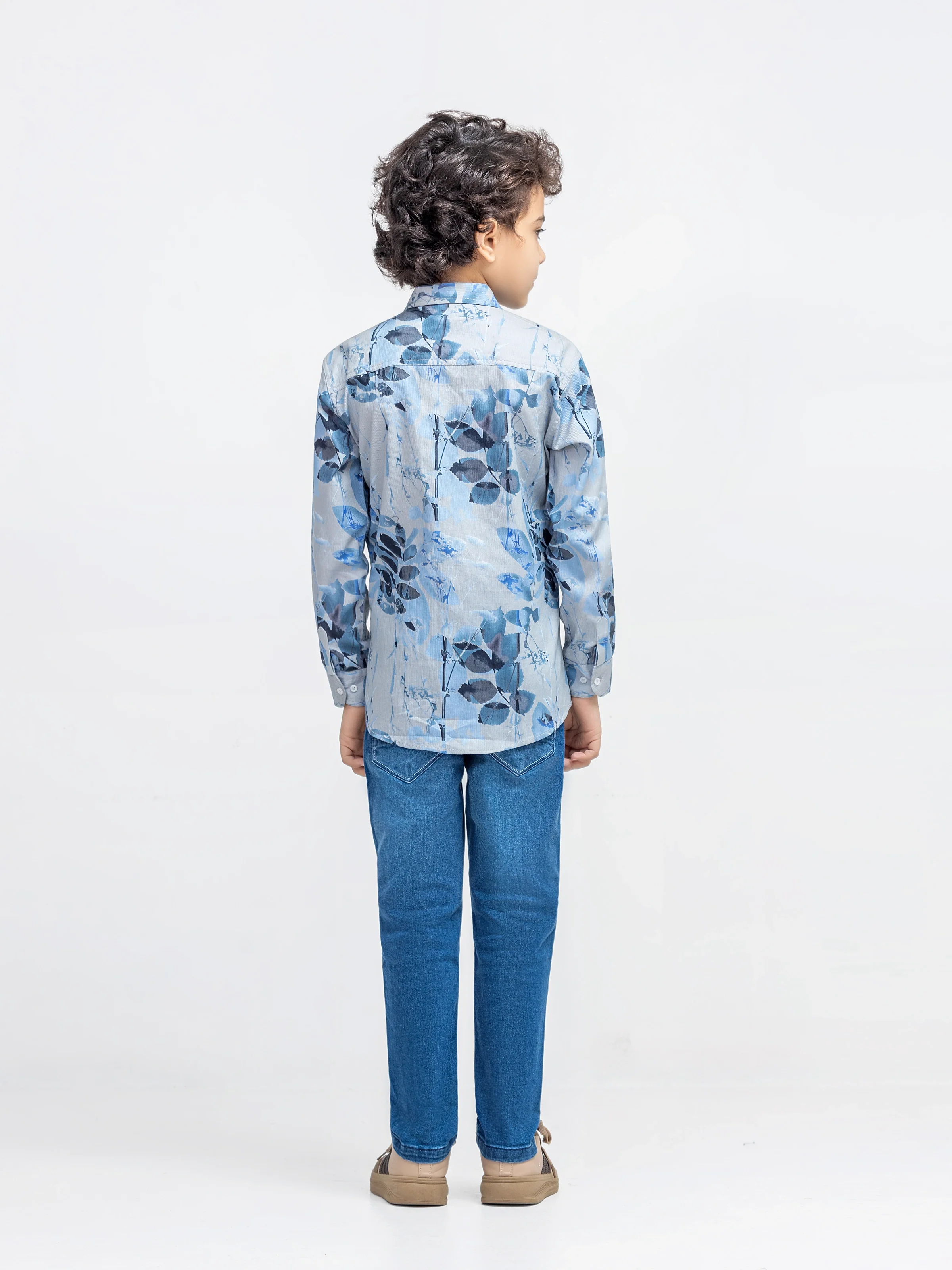 Boy's Grey & Blue Shirt - EBTSF5-27675 - Image 6