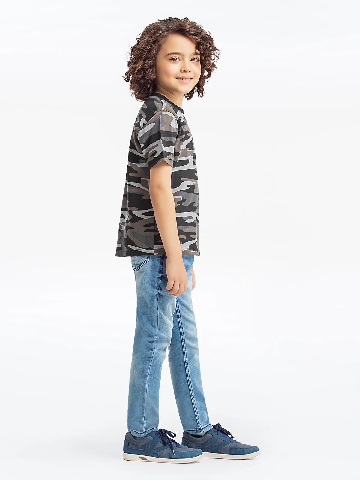 Boy's Grey Camo T-Shirt - EBTTS23-054 - Image 3