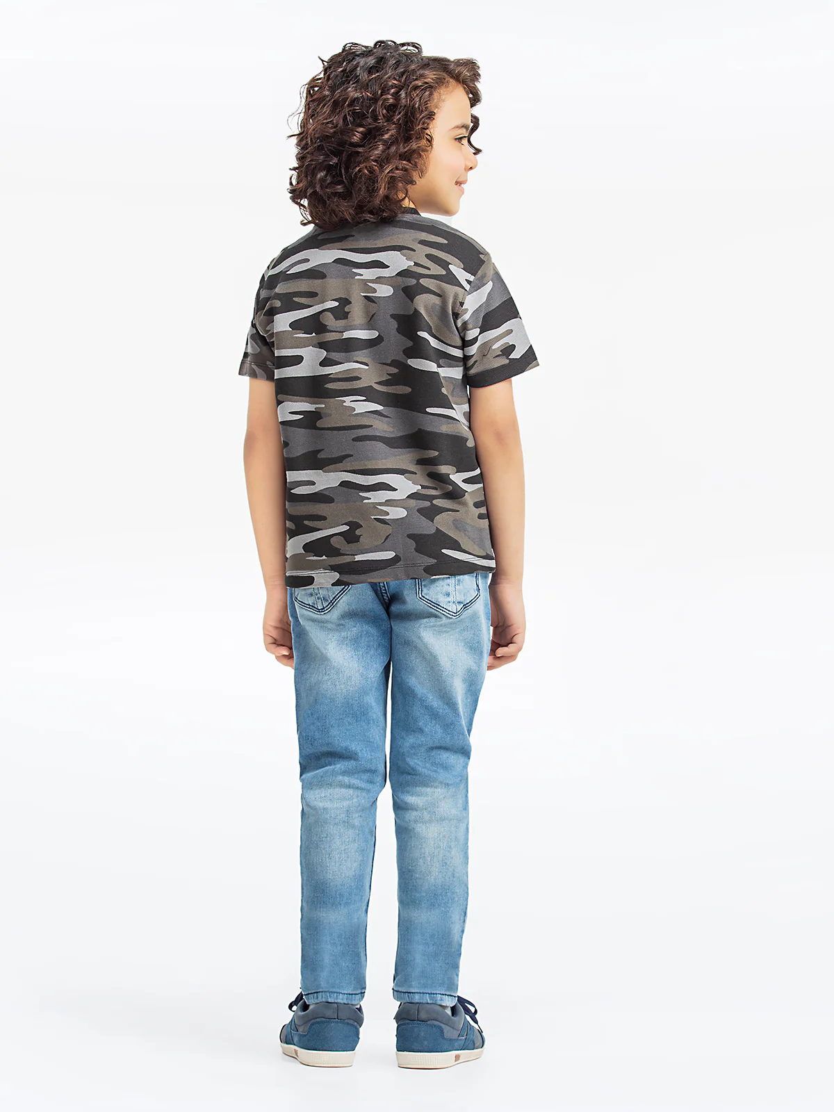 Boy's Grey Camo T-Shirt - EBTTS23-054 - Image 4