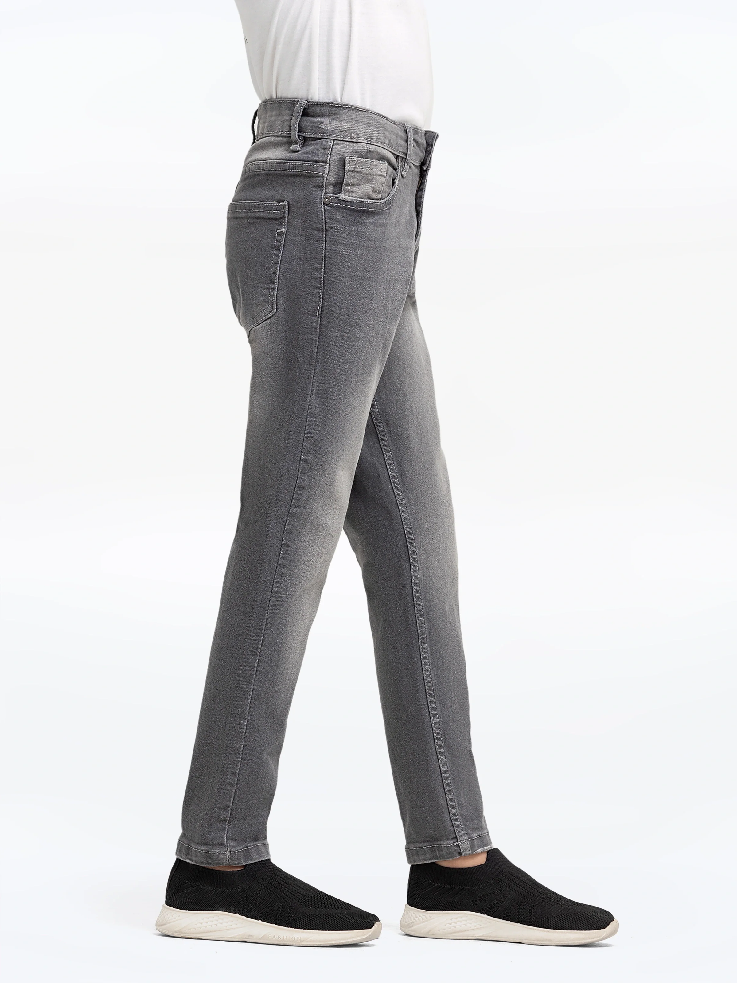 Boy's Grey Denim Pant - EBBDP5-008 - Image 5