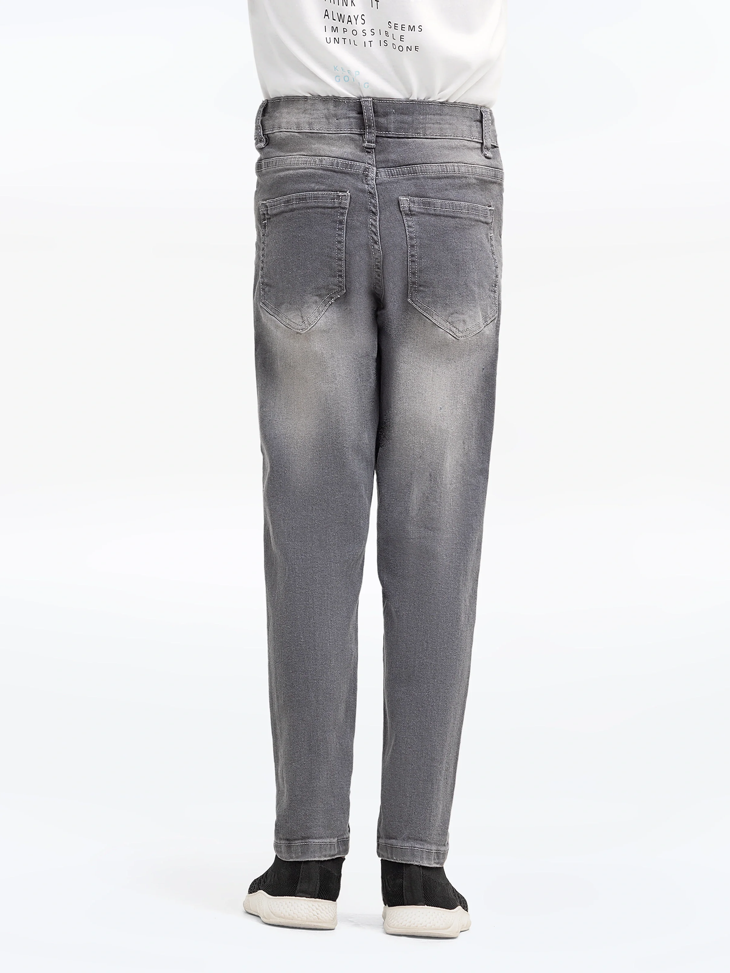 Boy's Grey Denim Pant - EBBDP5-008 - Image 6