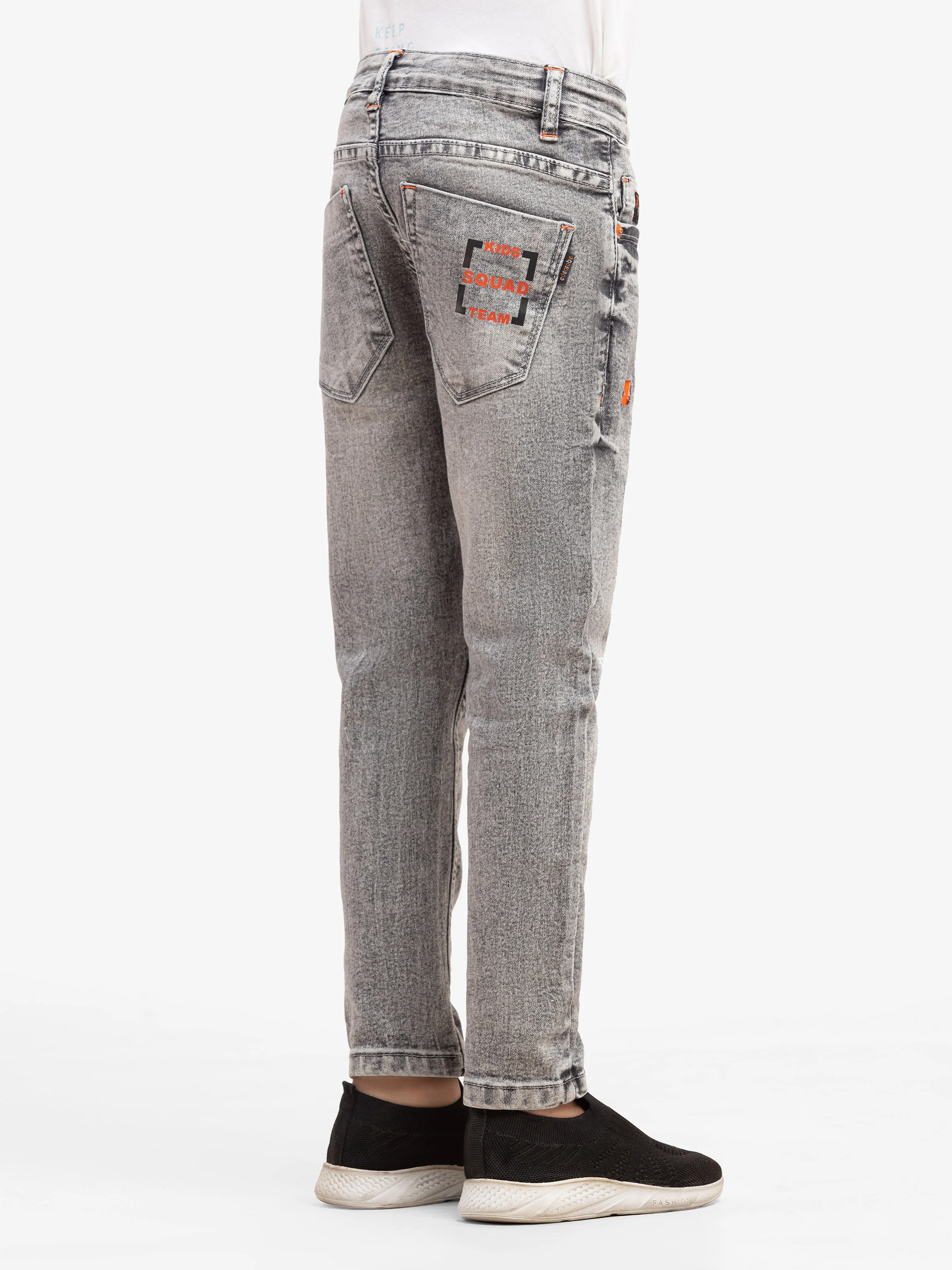 Boy's Grey Denim Pant - EBBDP5-018 - Image 3