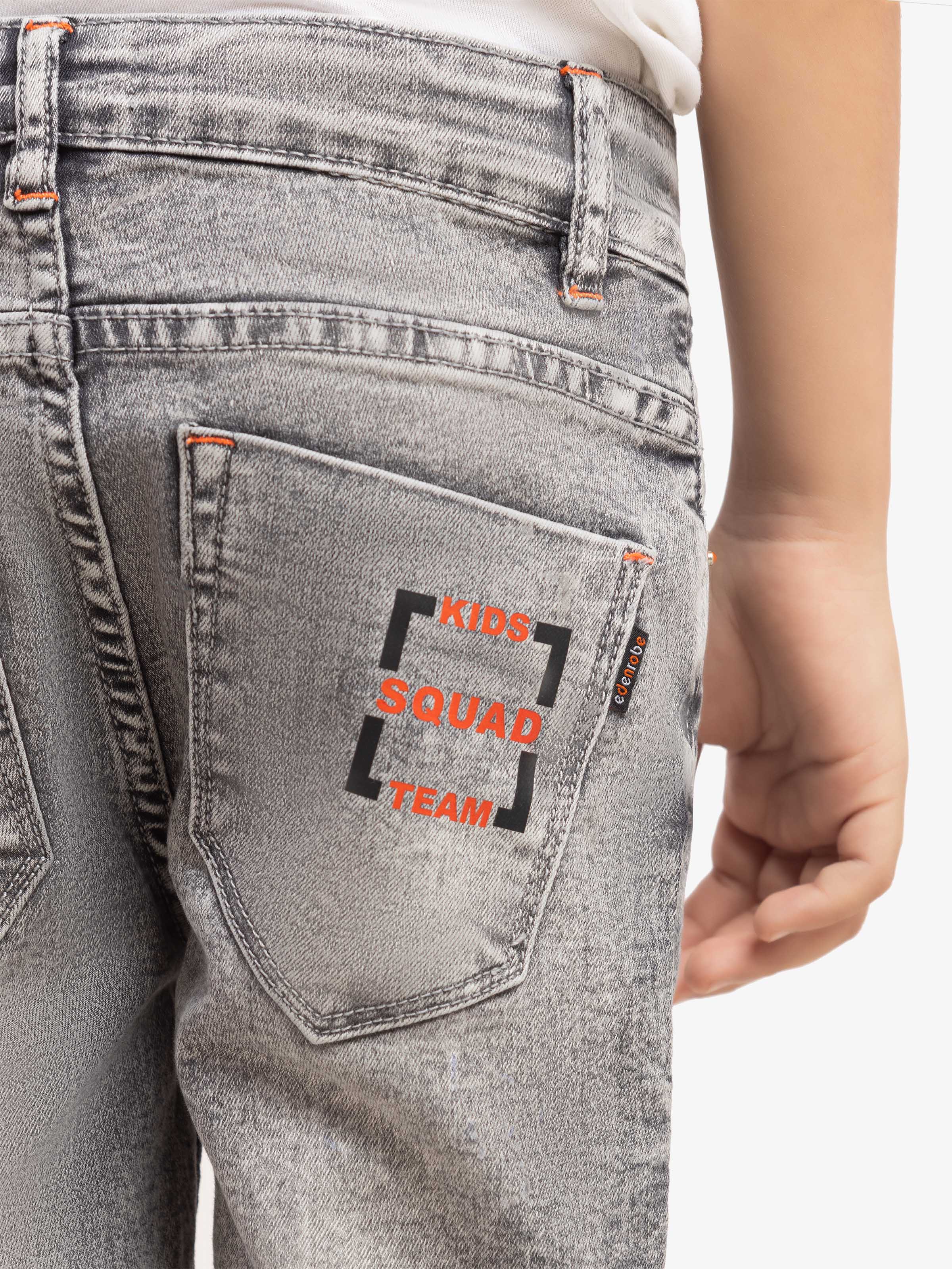 Boy's Grey Denim Pant - EBBDP5-018 - Image 4