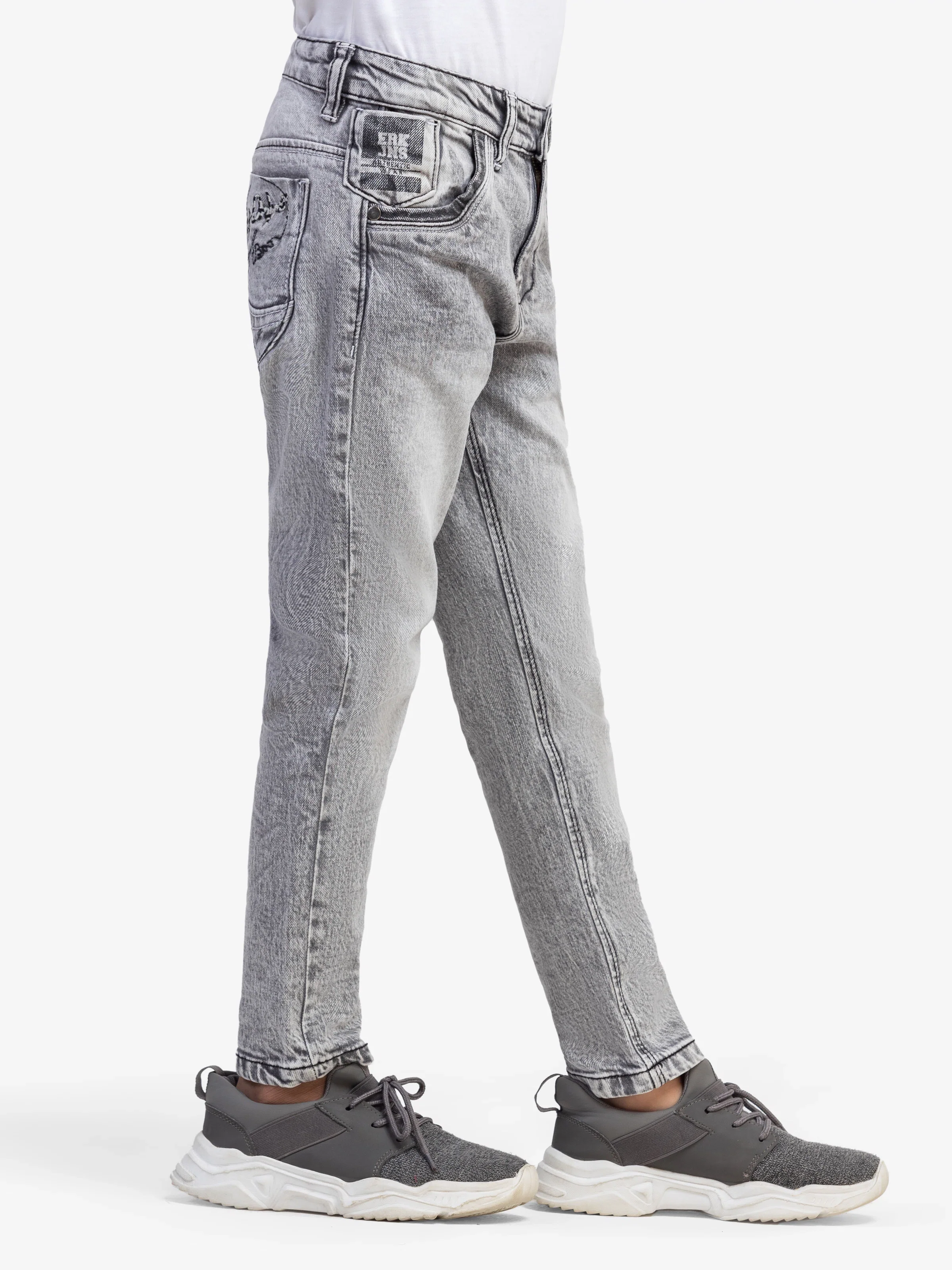 Boy's Grey Denim Pant - EBBDP5-021 - Image 2