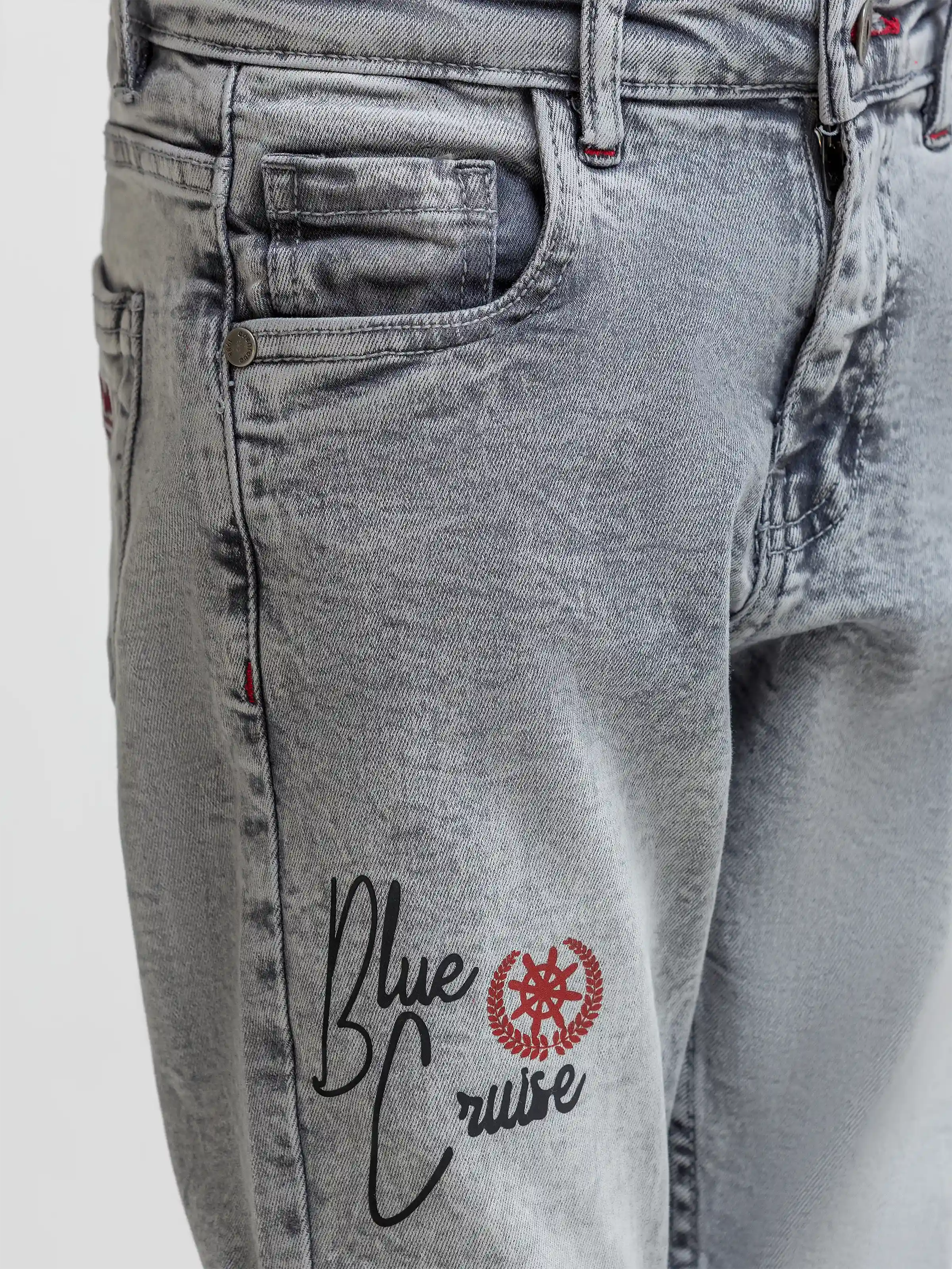 Boy's Grey Denim Pant - EBBDP6-005 - Image 2