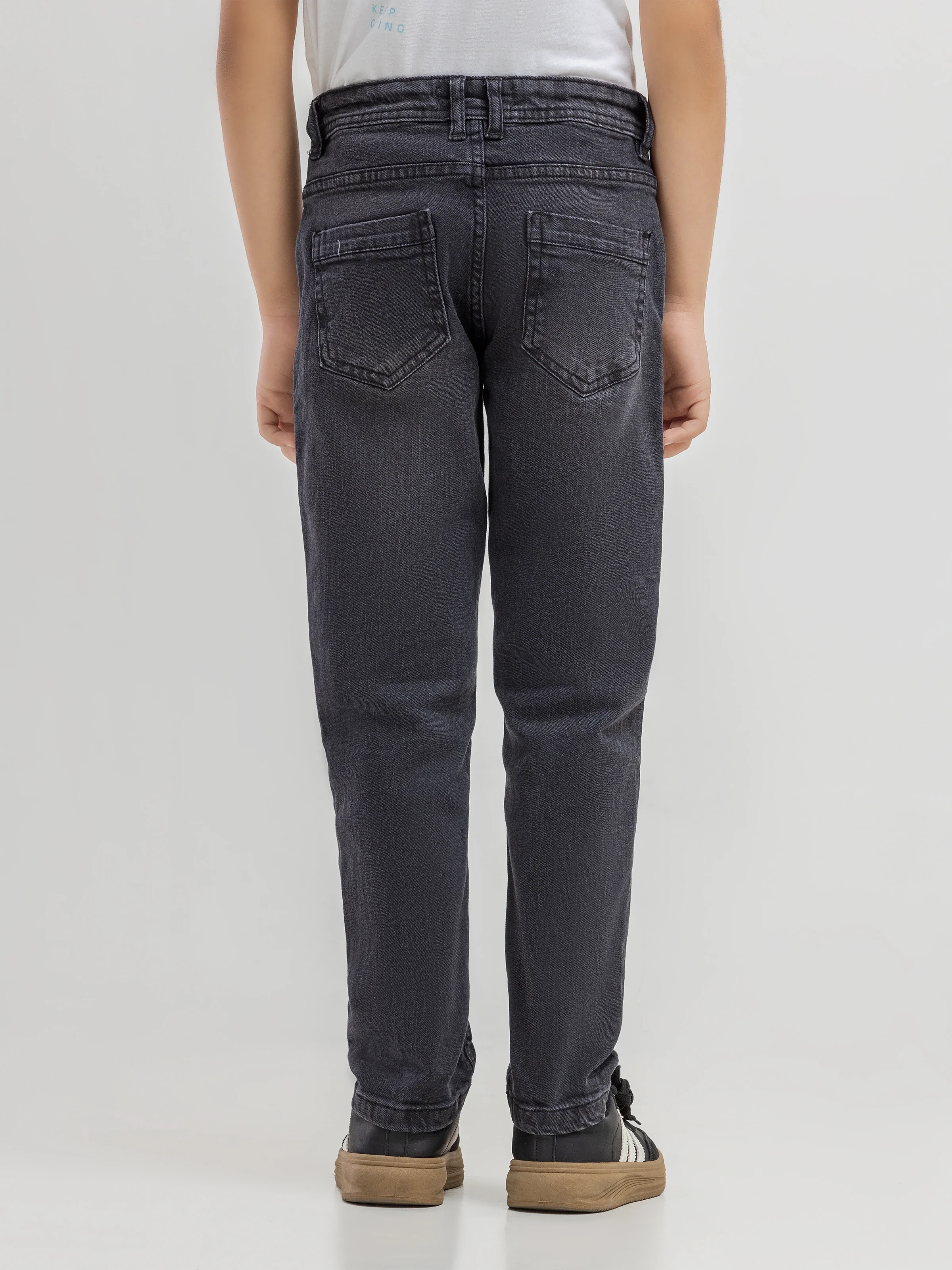 Boy's Grey Denim Pant - EBBDP6-006 - Image 2