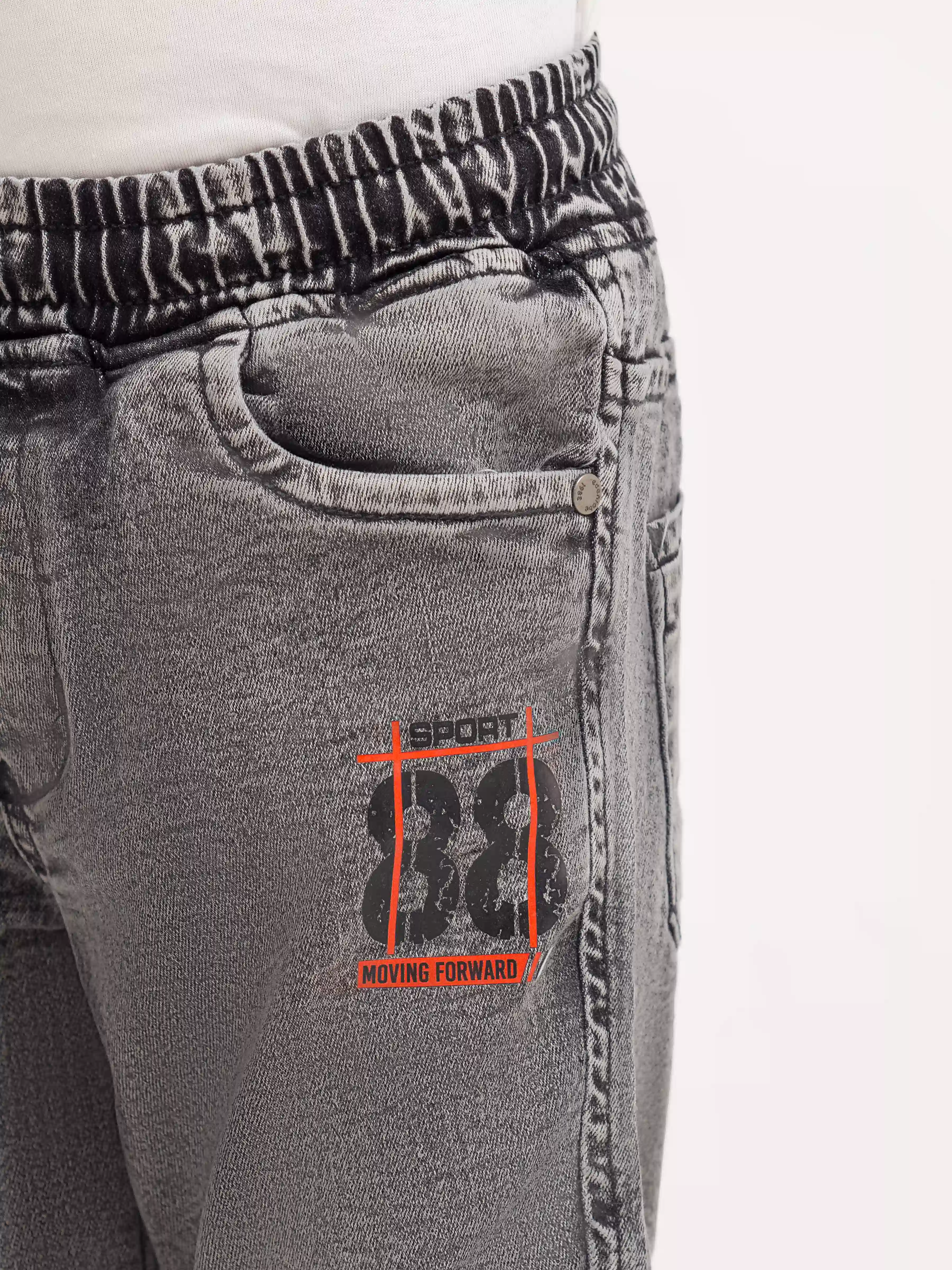Boy's Grey Denim Pant - EBBDP6-010 - Image 3