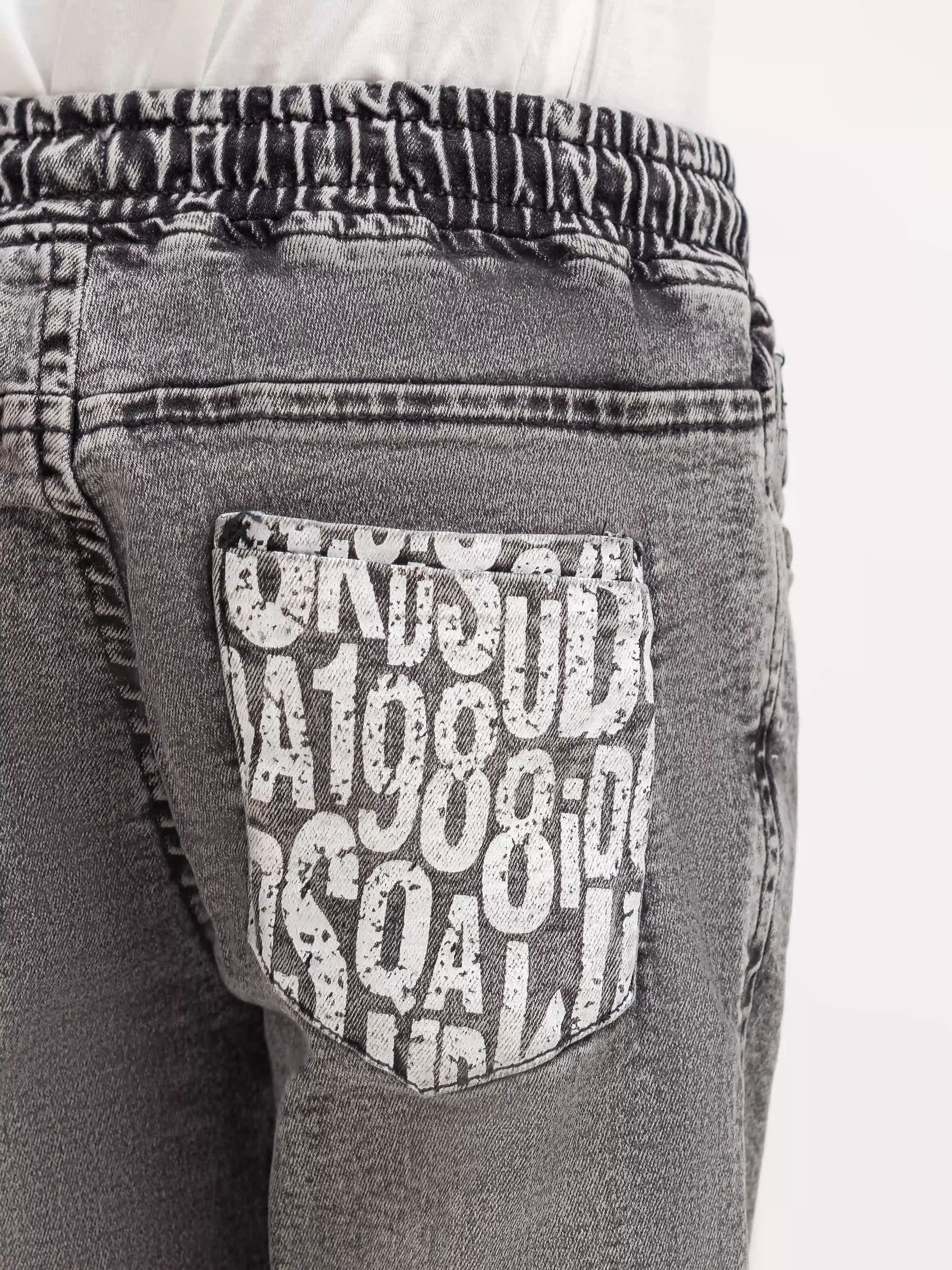 Boy's Grey Denim Pant - EBBDP6-010 - Image 4